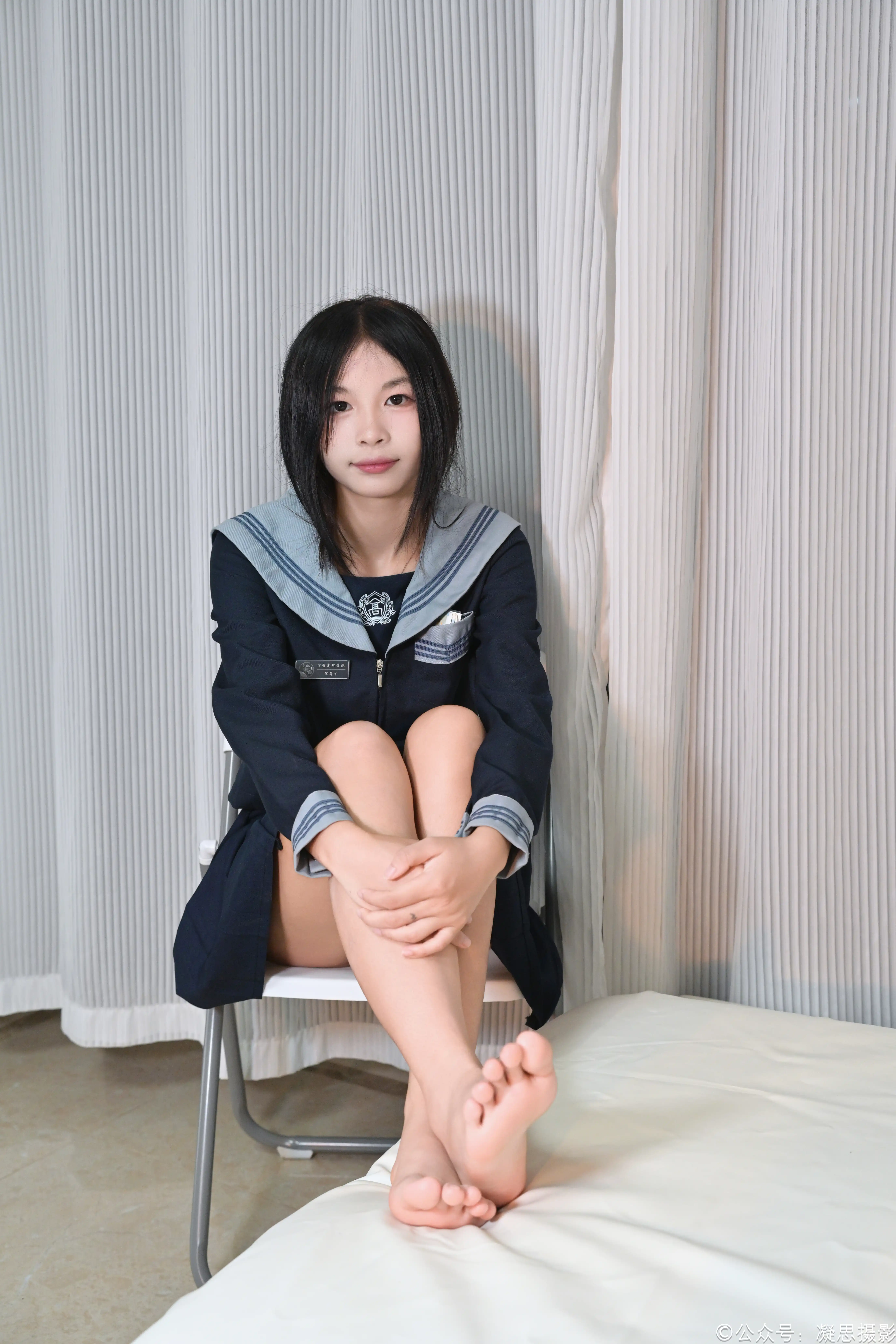 凝思摄影 NO.043 沅沅 JK制服、连裤白丝、小皮鞋 [150P1V 5.74GB] - 第3张