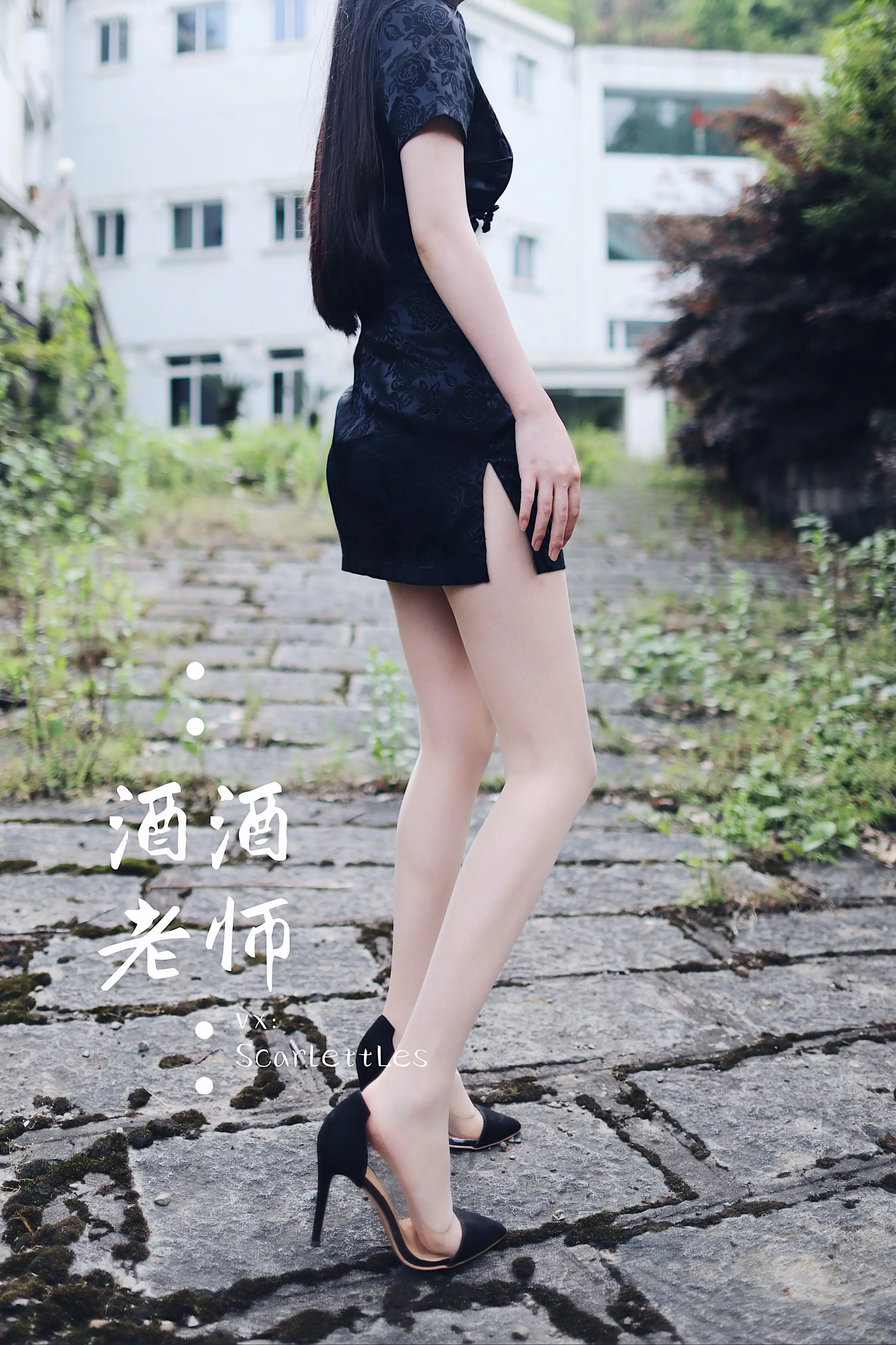 酒酒老师 08《废墟肉丝旗袍大秀》 [64P+104M] - 第2张