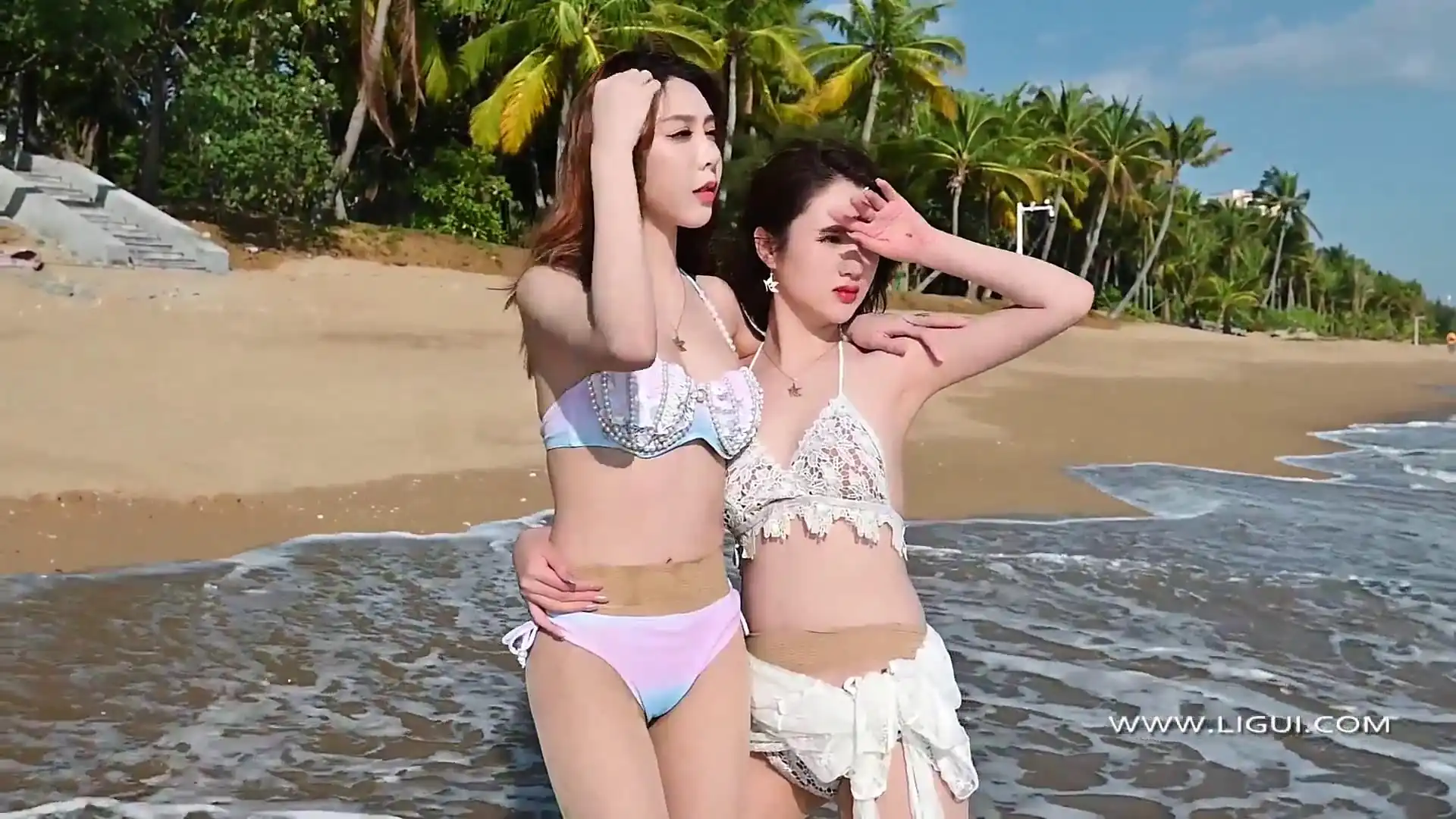 [Ligui丽柜] 高清视频 2020.12.19 双生花-浪花柔情 兔子&天天[1V／442MB] - 第1张