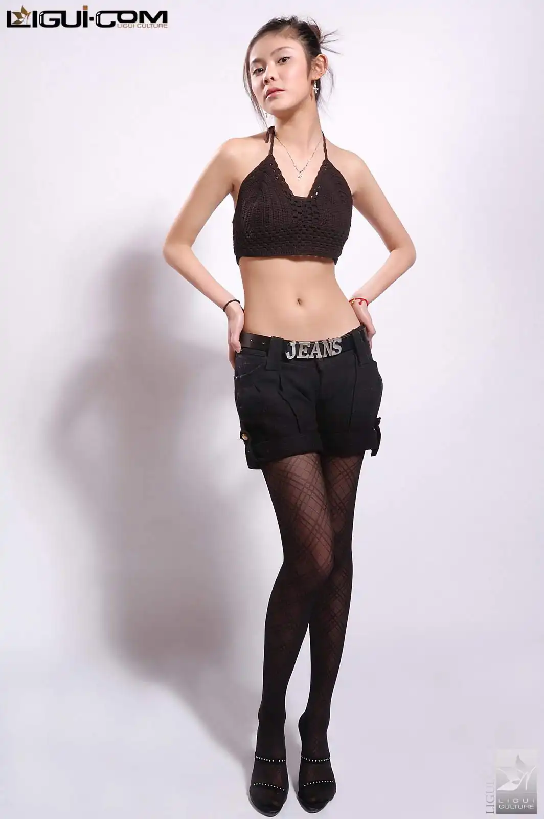 [Ligui丽柜] 2008.05.27 彭维娜 黑丝棉BRA - 第1张