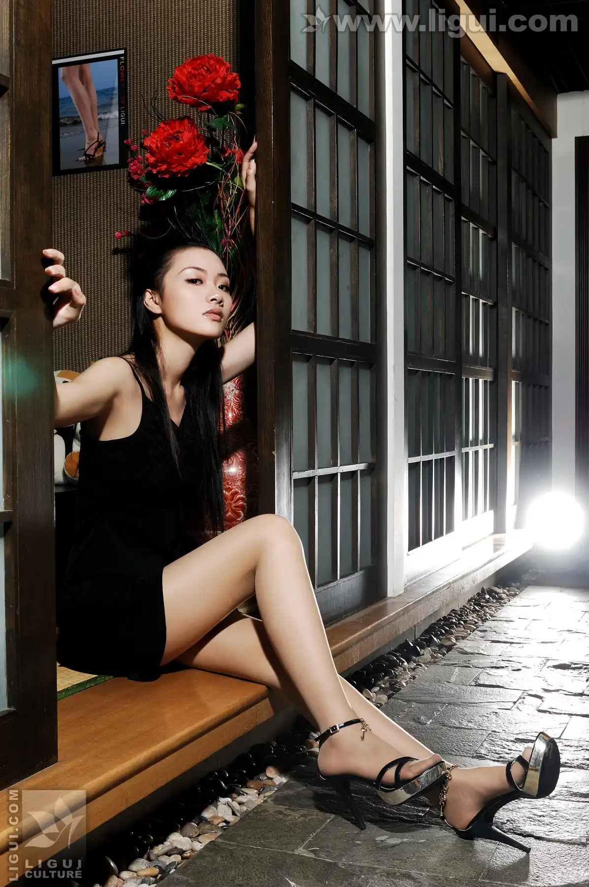 [Ligui丽柜] 2009.10.26 黑暗中的诱惑身躯 Model 廖梦茜