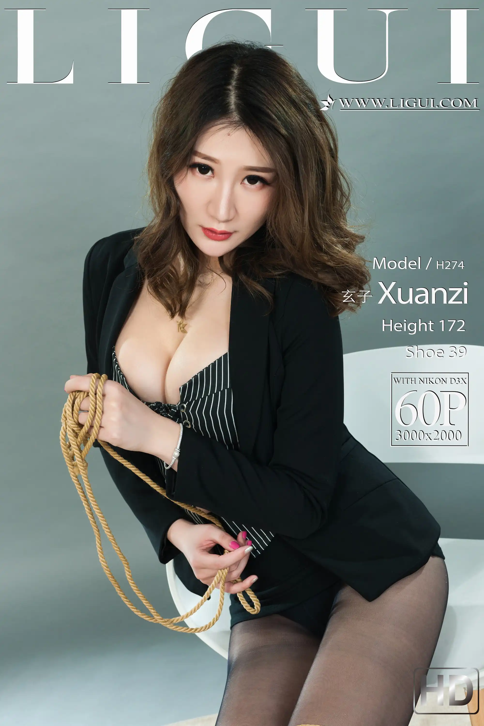 Ligui丽柜 2022.03.24 《紧缚丽莲》玄子[60+1P／79.8MB] - 第1张