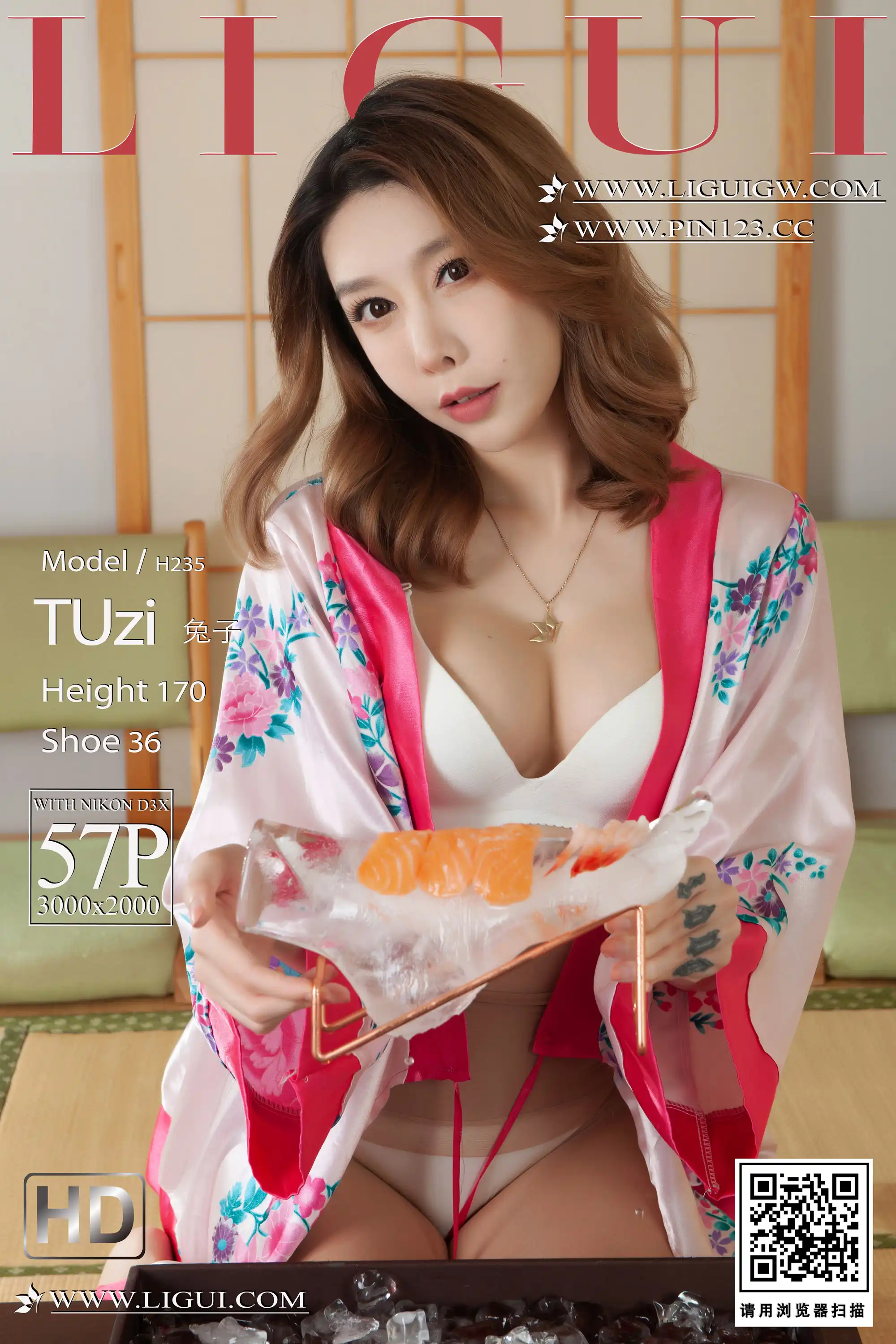 Ligui丽柜 2023.11.20 冰足寿司 兔子[57+1P／41MB] - 第1张