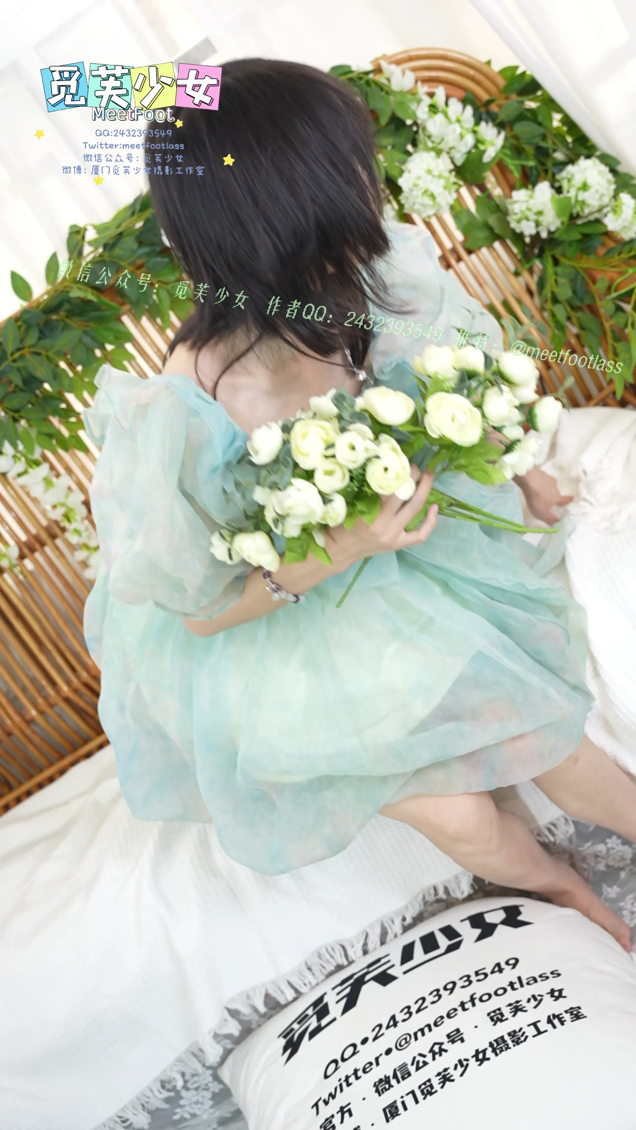 觅芙少女 NO.033 小婉-一袭蓝色纱裙构筑今晚浪漫的梦境[249P-1V-5.61G] - 第4张