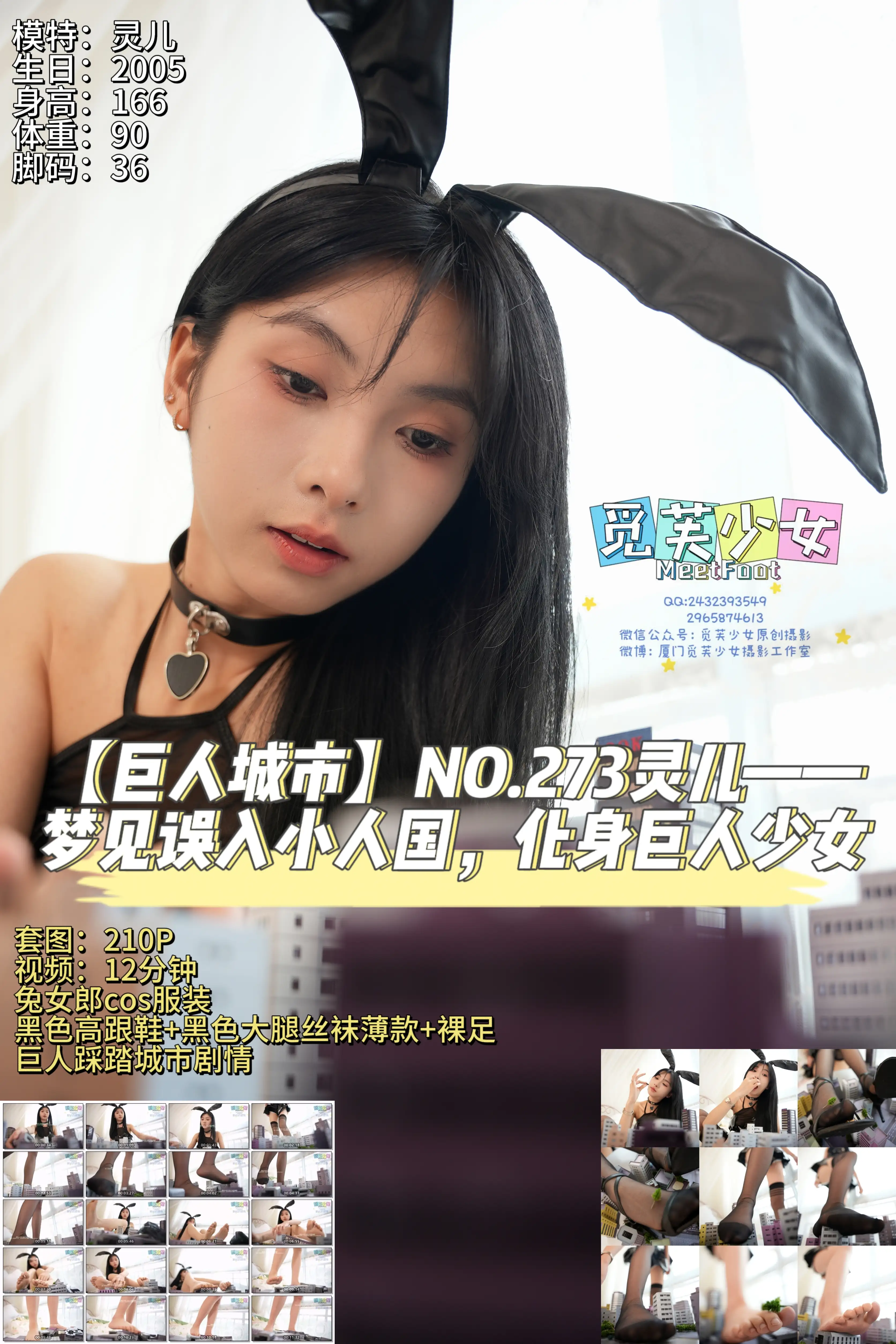 觅芙少女 NO.273 灵儿—梦见误入小人国，化身巨人少女 29.9 [211P1V 5.26 GB]