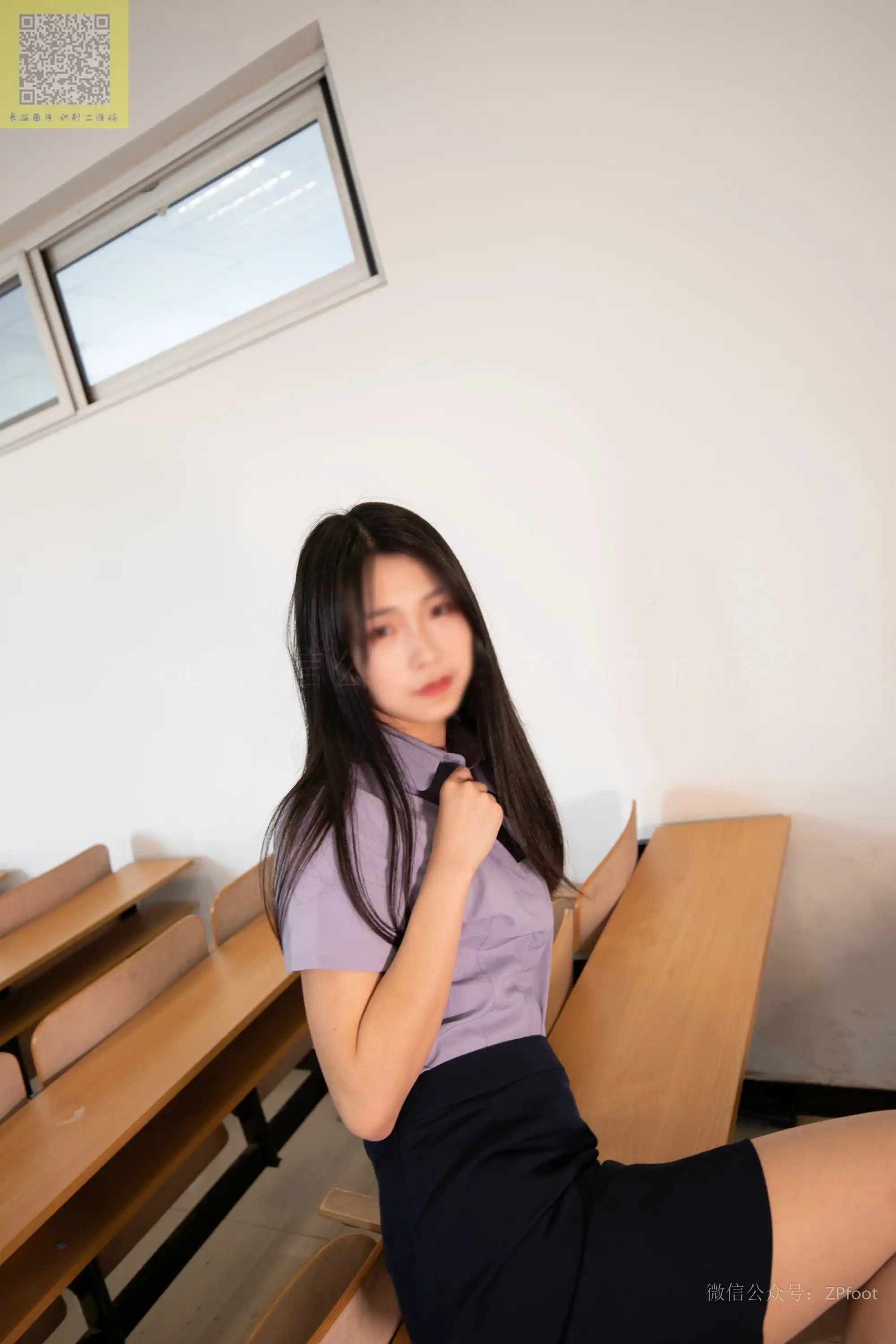 ISS山茶摄影 027 小卓制服肉丝 [92P+80M] - 第2张