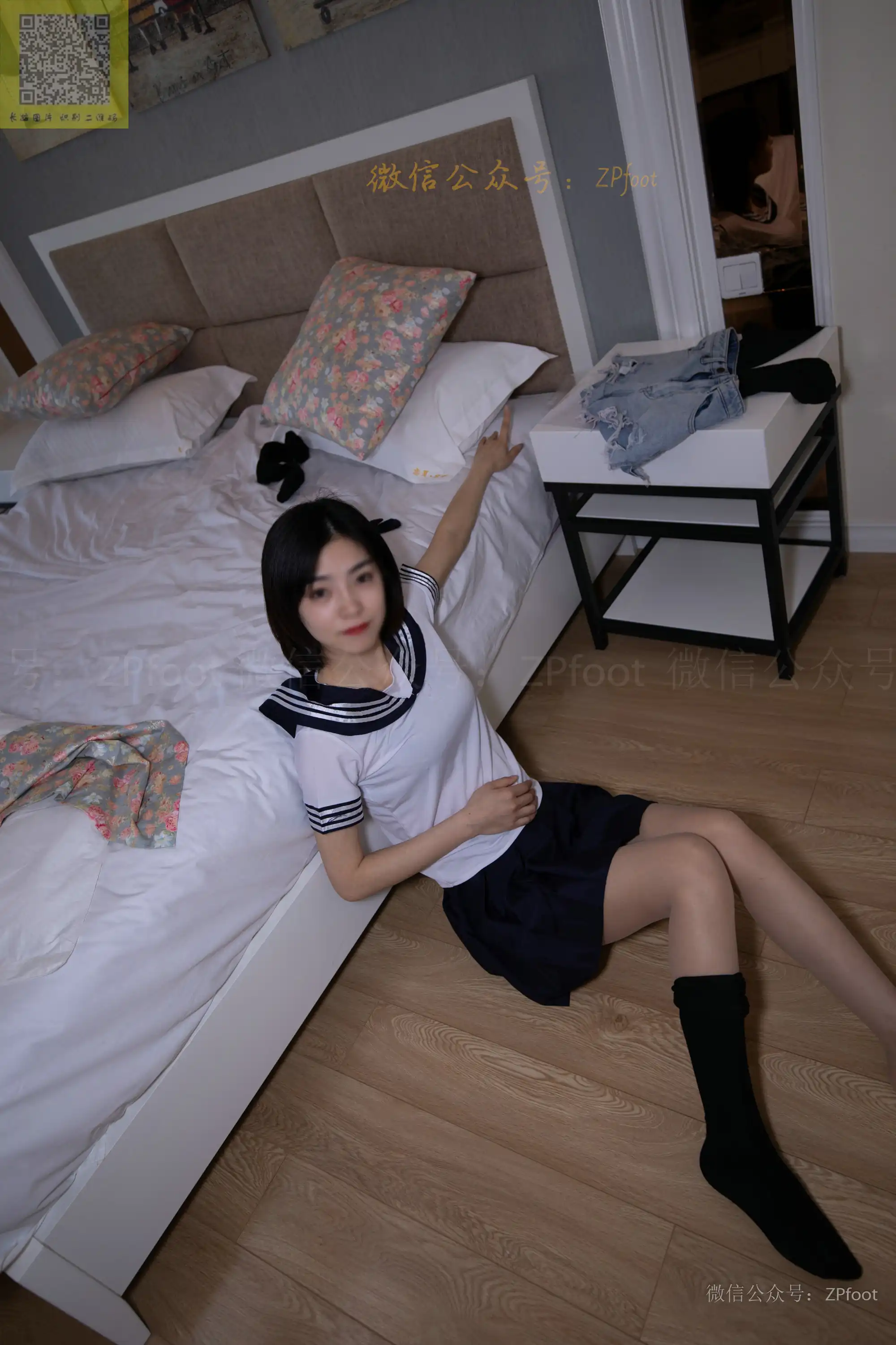ISS山茶摄影 089 学妹制服棉袜 [74P+82M] - 第3张