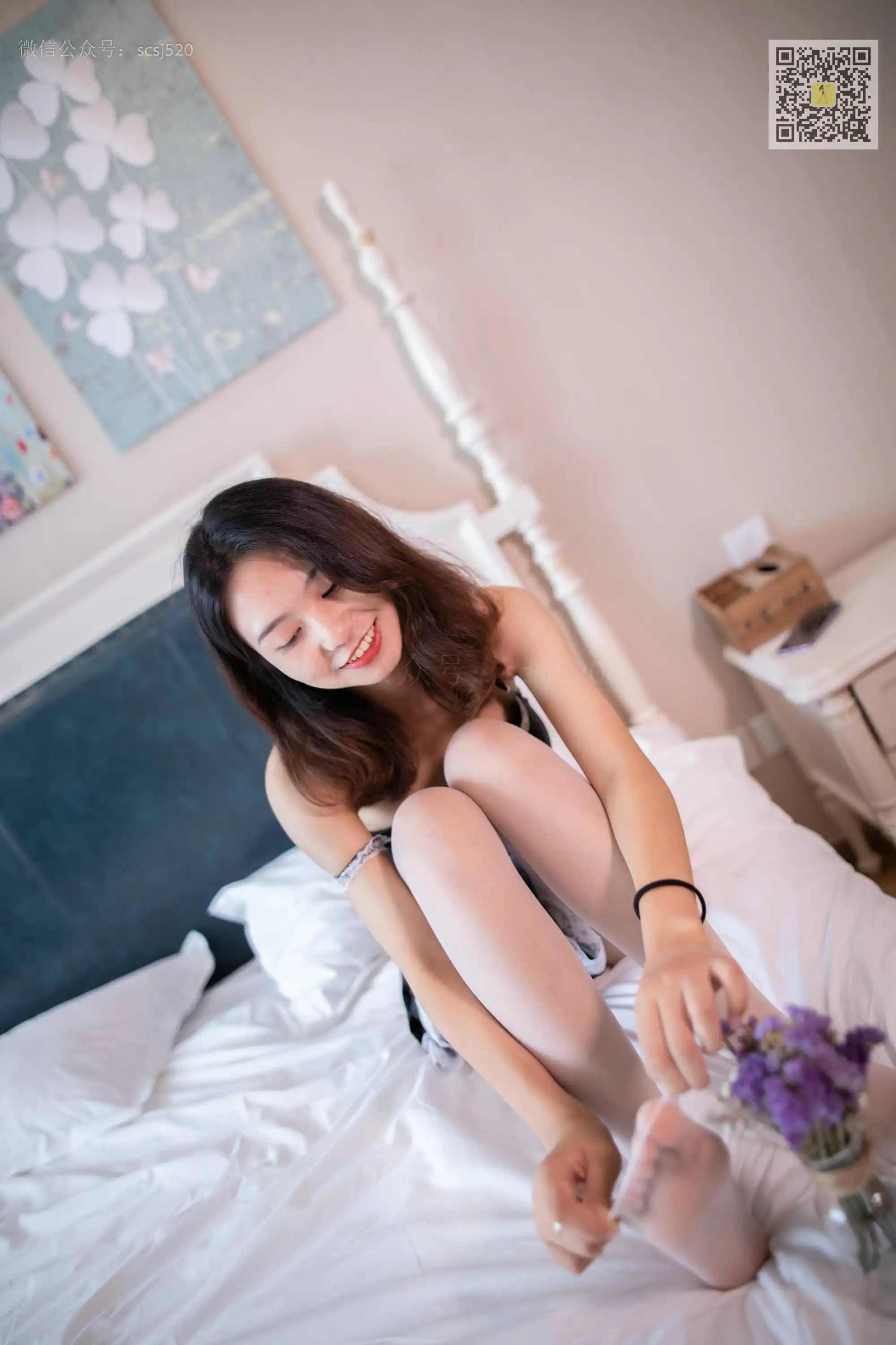 ISS山茶摄影 136 婷婷 情趣白丝 [64P+45M]