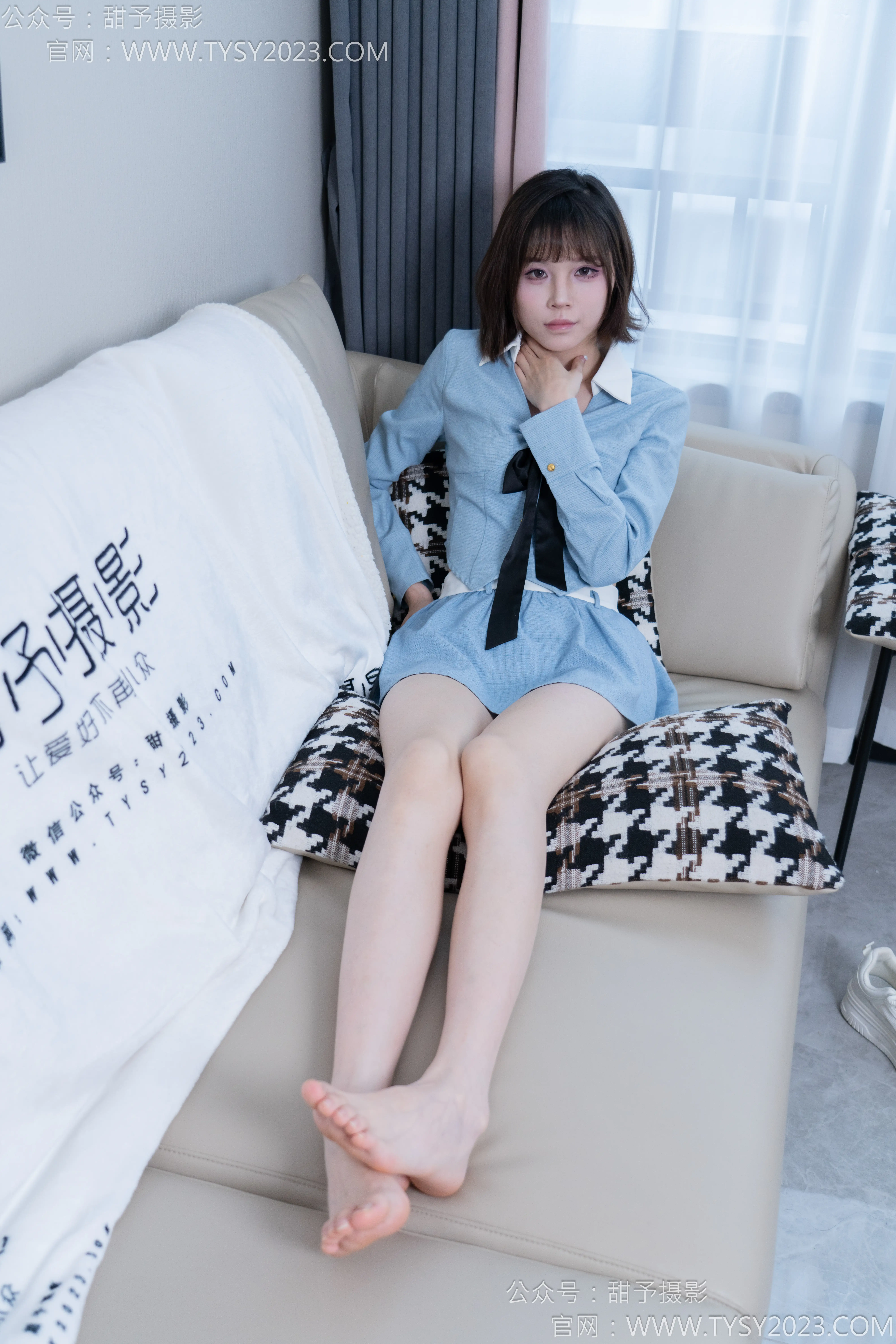 甜予摄影 NO.164 珞珞-板鞋、白棉袜、裸足 [130P2V 9.86 GB] - 第1张