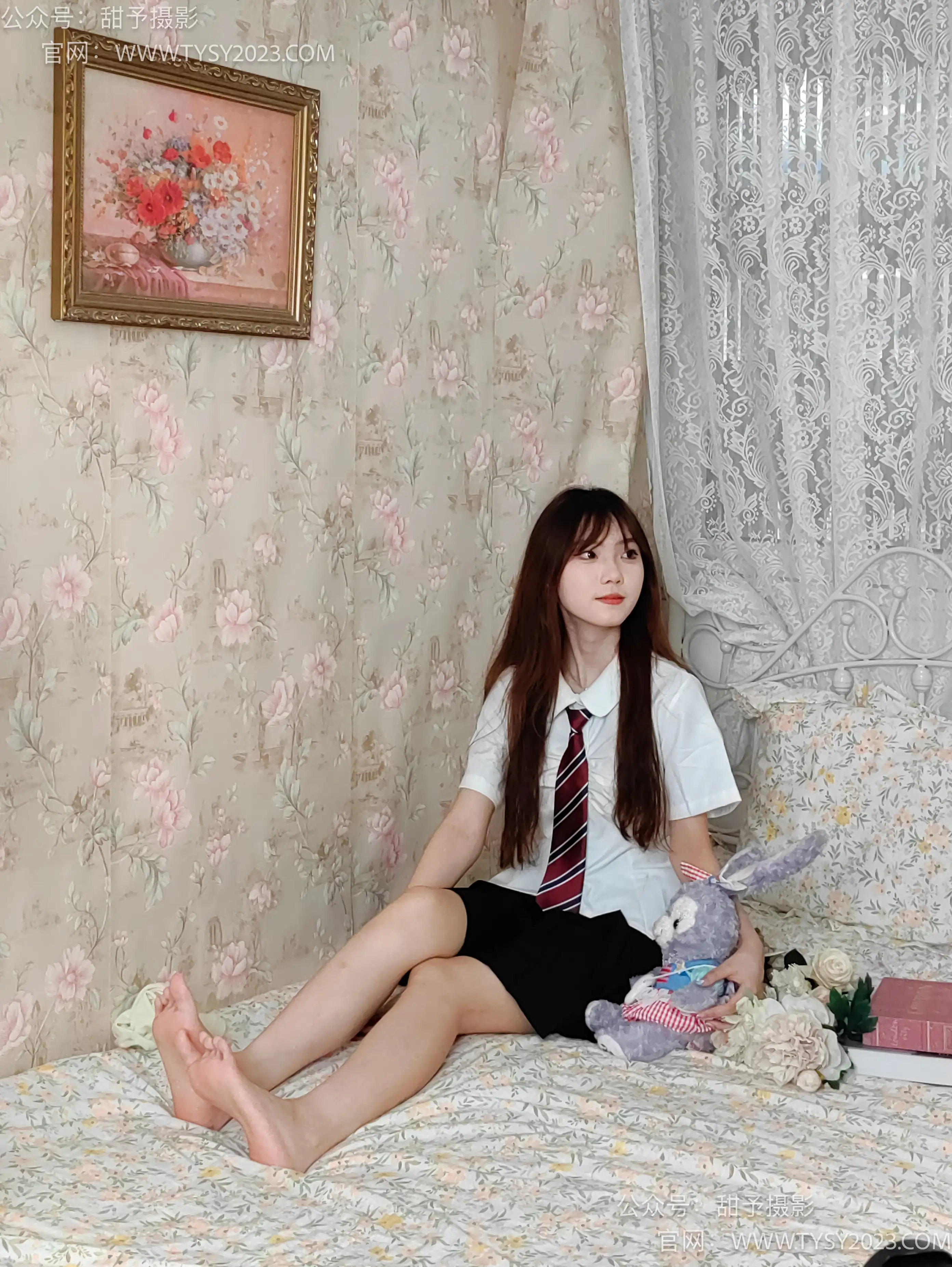 甜予摄影 NO.007 璇璇-板鞋、白棉袜、裸足[120P+2V／9.30GB]