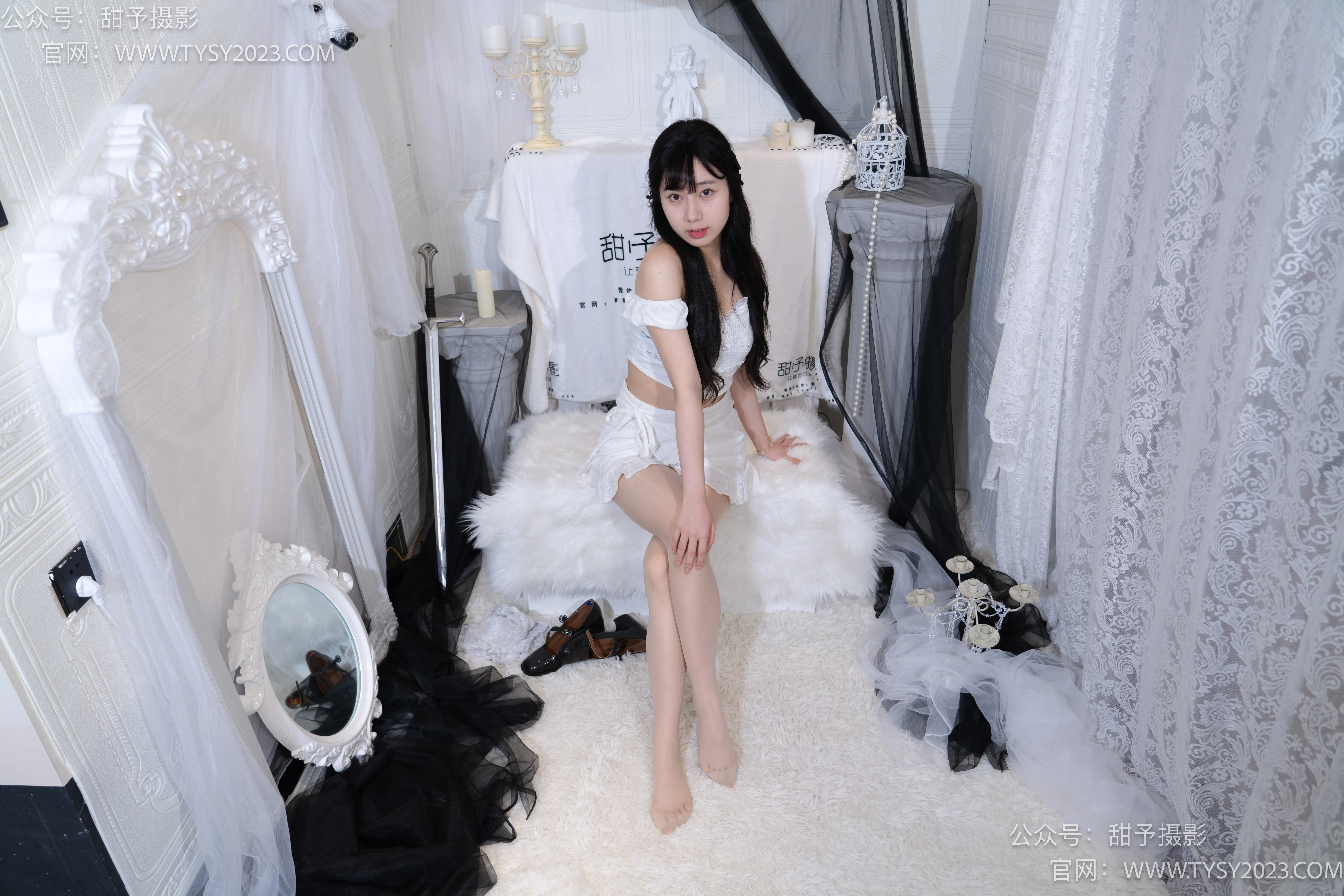 甜予摄影 NO.020 鱼鱼-皮鞋、蕾丝袜、肉丝[129P+2V／9.78GB] - 第3张