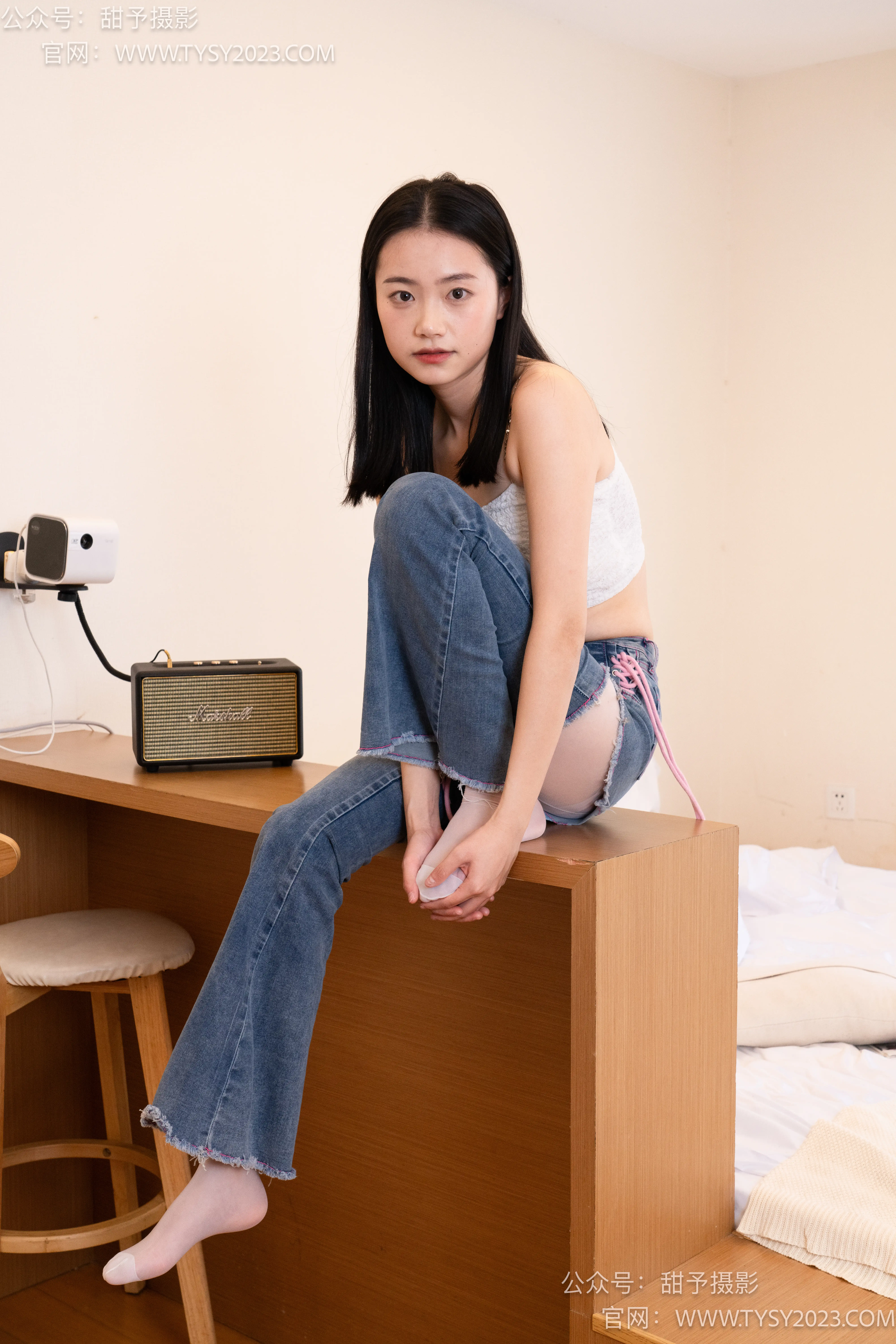 甜予摄影 NO.093 齐齐-帆布鞋、白丝 [123P2V 9.92 GB]