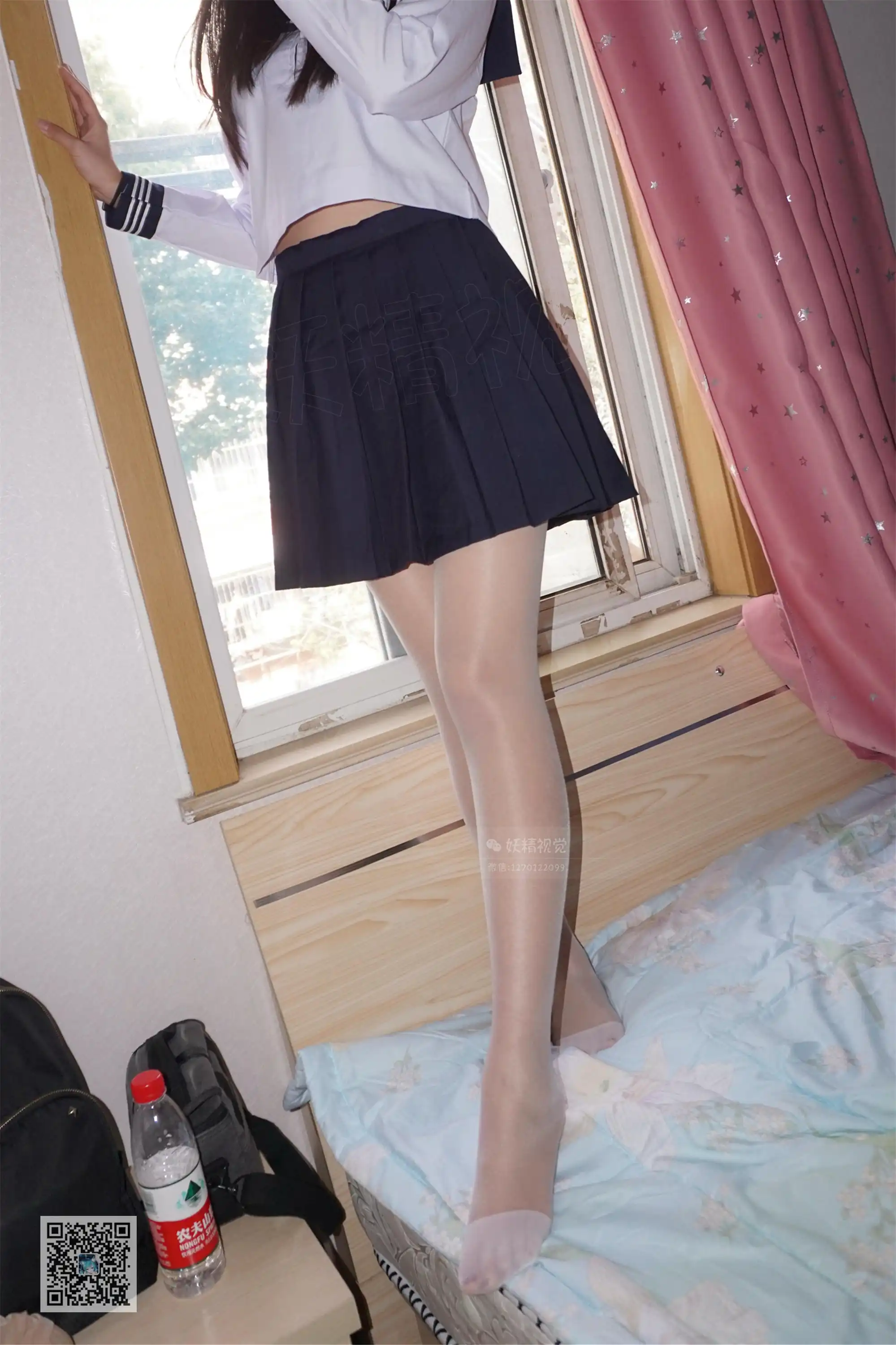 妖精视觉 NO.064 甜甜 闺房的白丝袜 [78P+37M]