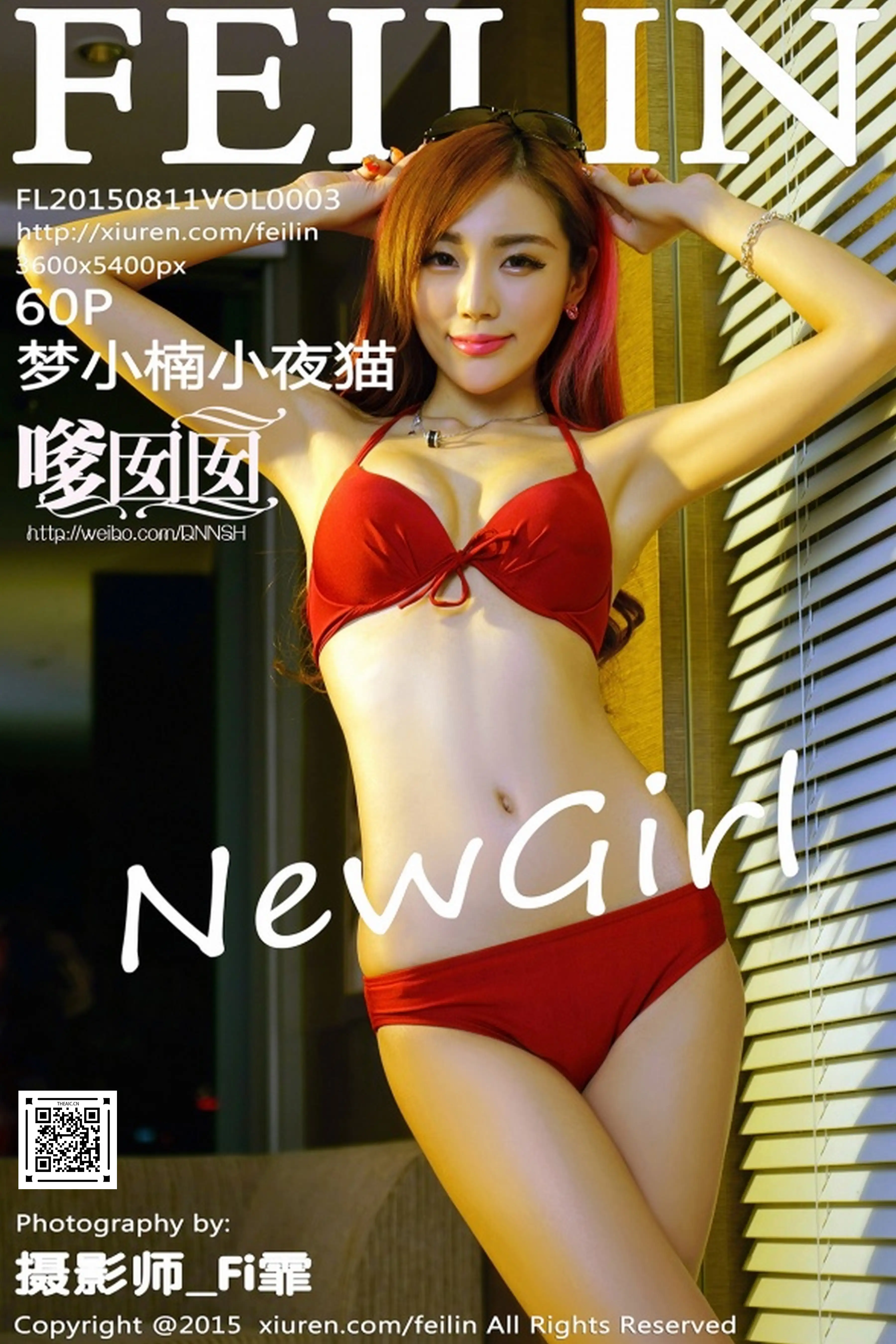 FEILIN嗲囡囡 2015.08.11 Vol.003 梦小楠小夜猫 [60P 677M]