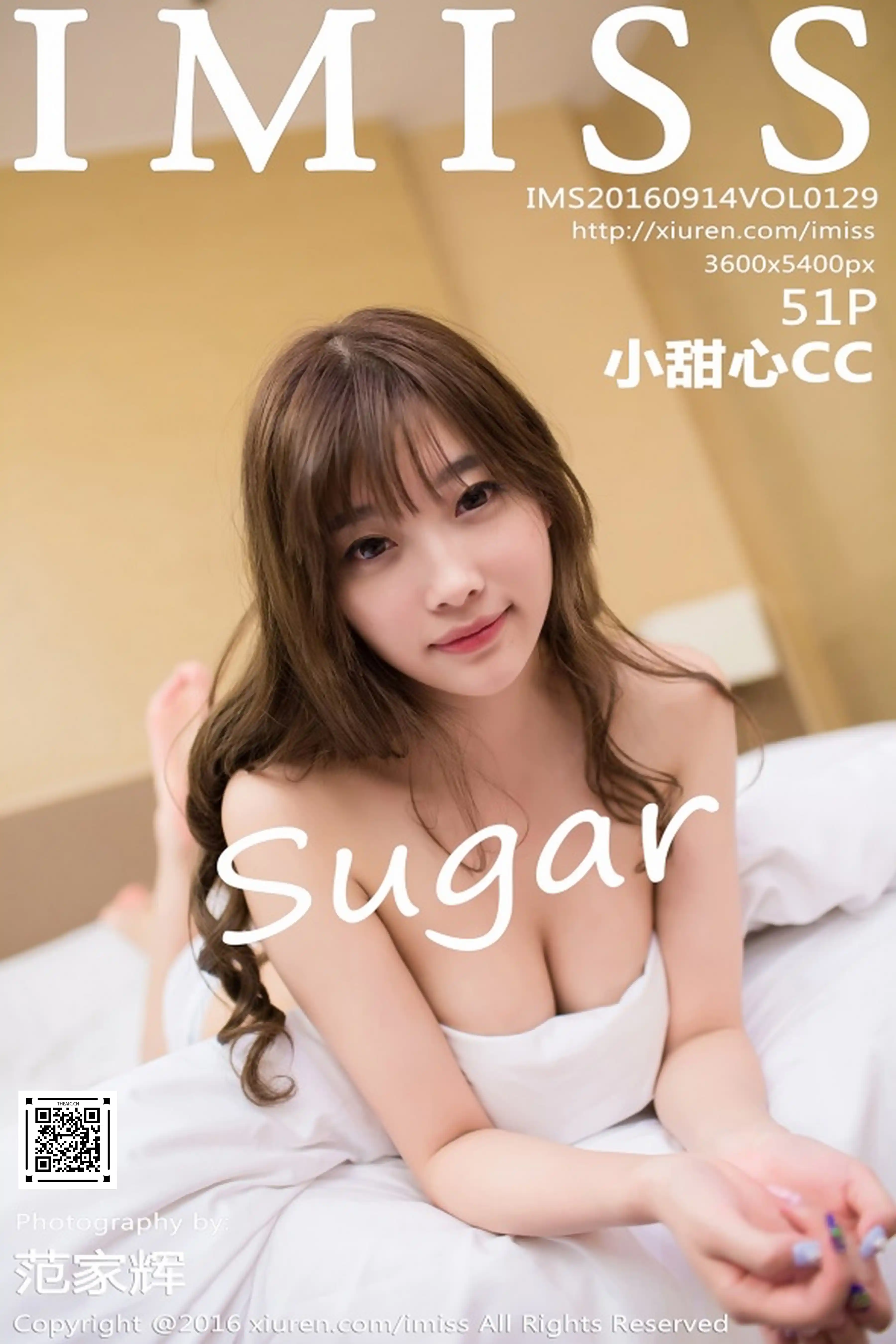 IMISS爱蜜社 2016.09.14 Vol.129 sugar小甜心CC[51+1P164M]