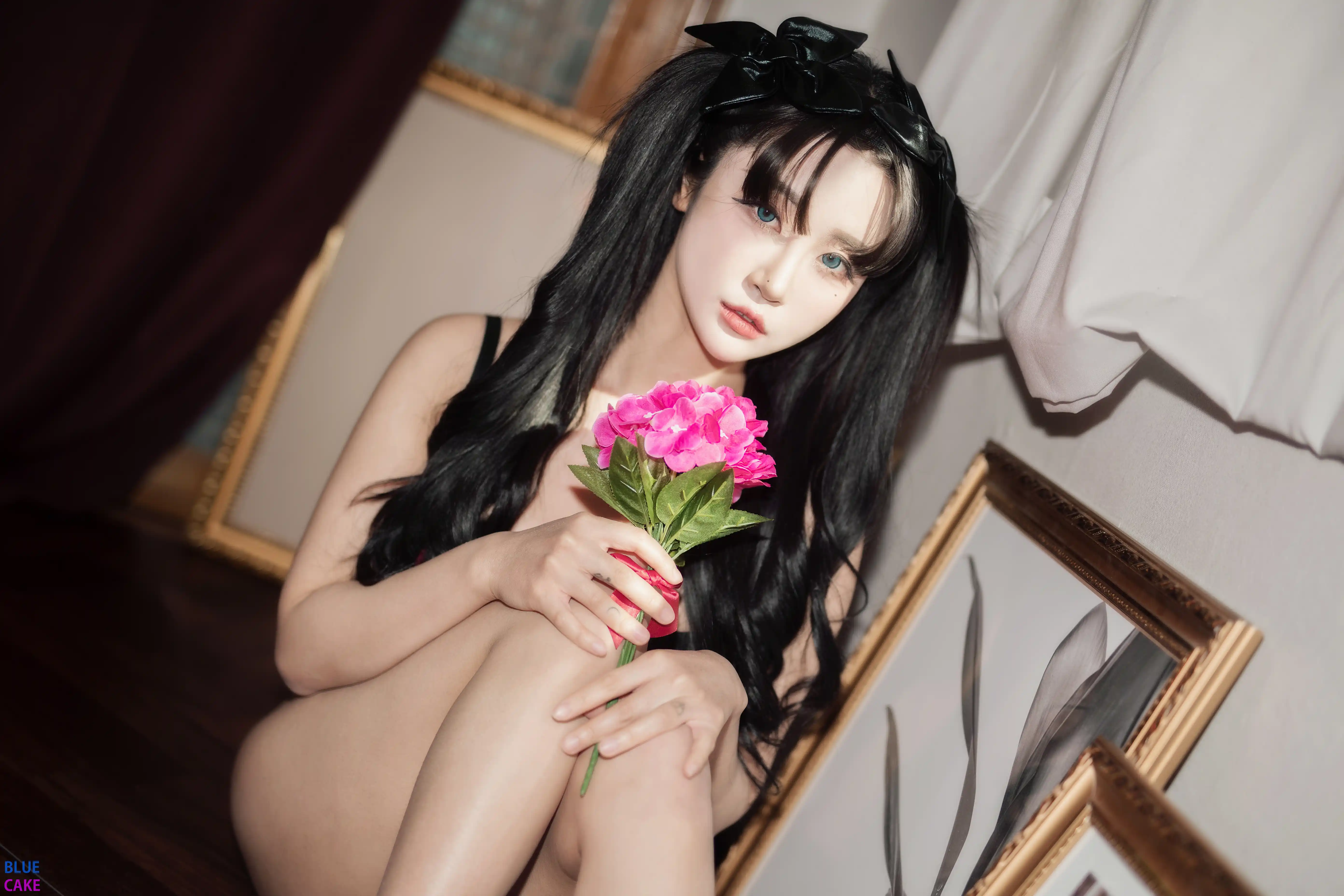 [BLUECAKE] Vol.0022 Bomi (보미)&Zia (지아)  Fate Saber x Thosaka Rin -Lingerie ver [128P-1.65GB]