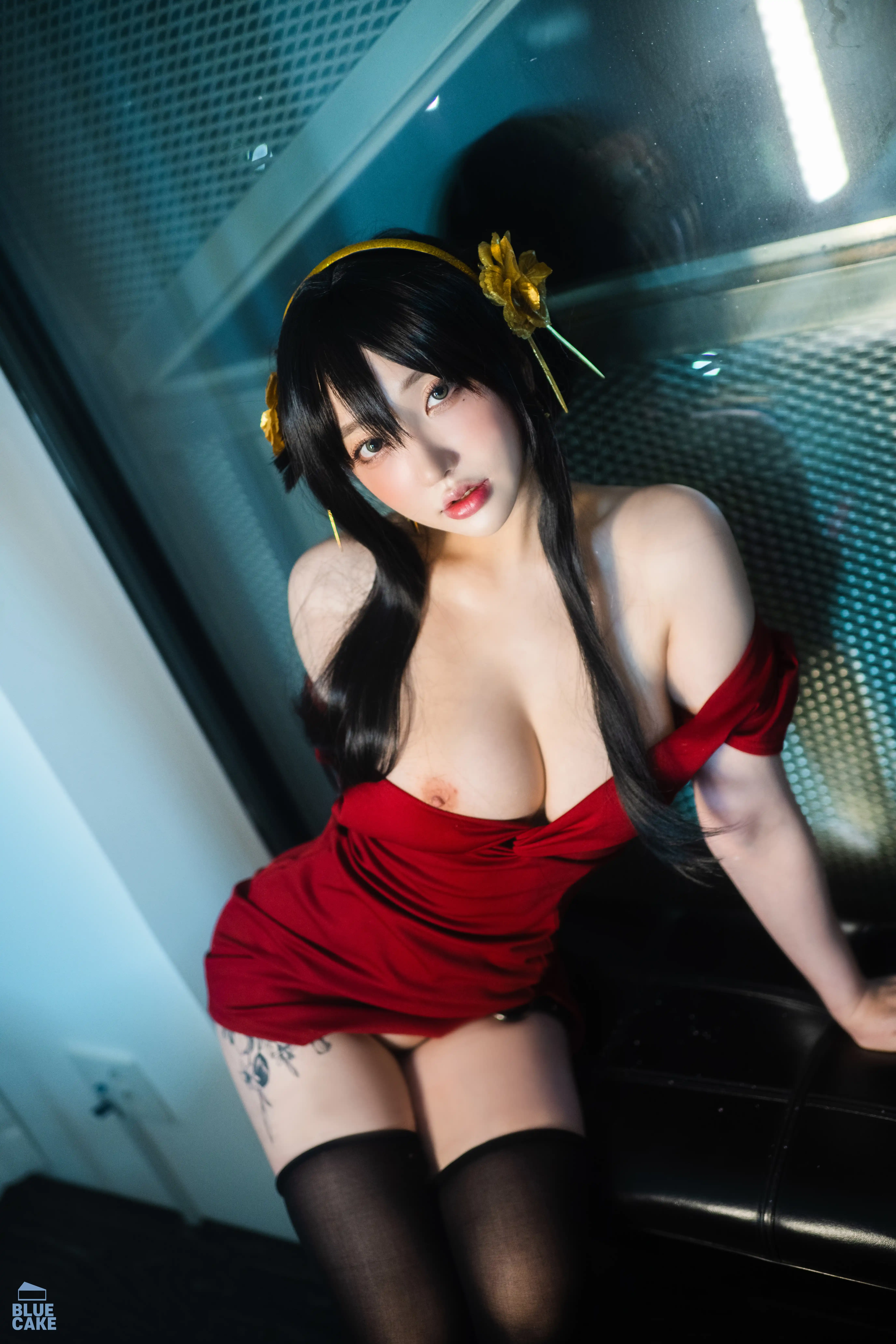 BLUECAKE Vol.0041 YeEun_BlackRose_RED+ [131P 3.25GB] - 第3张