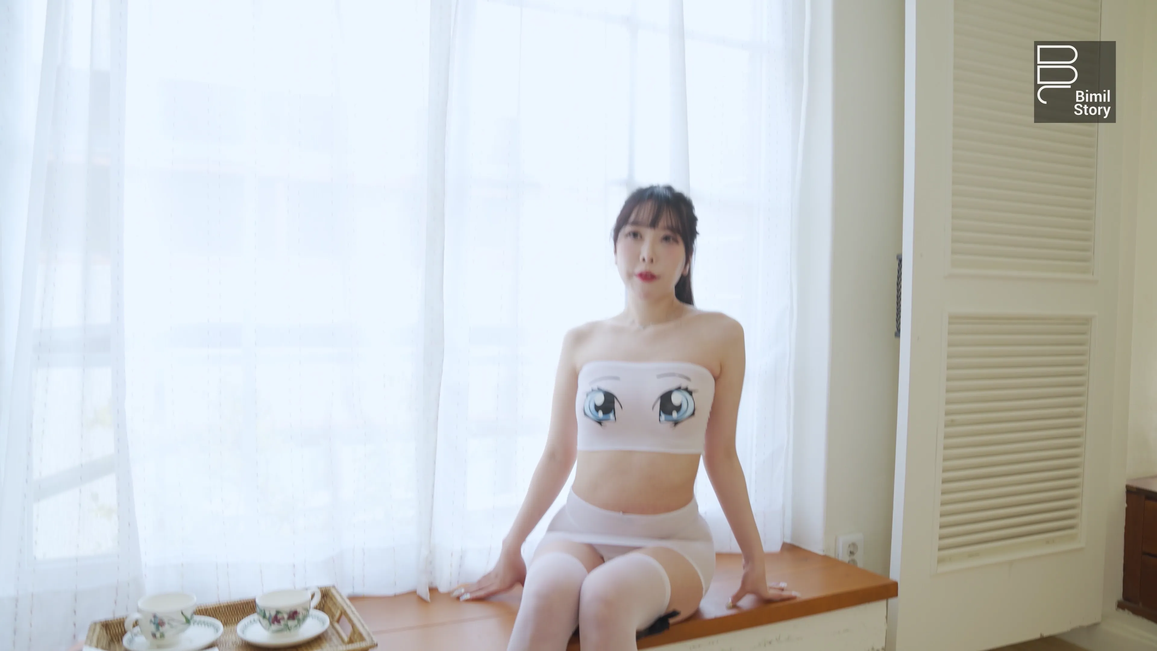 Bimilstory NO.084 Zia (지아) Vol.07 02 White See-through [47P+1V／2.19GB] - 第2张