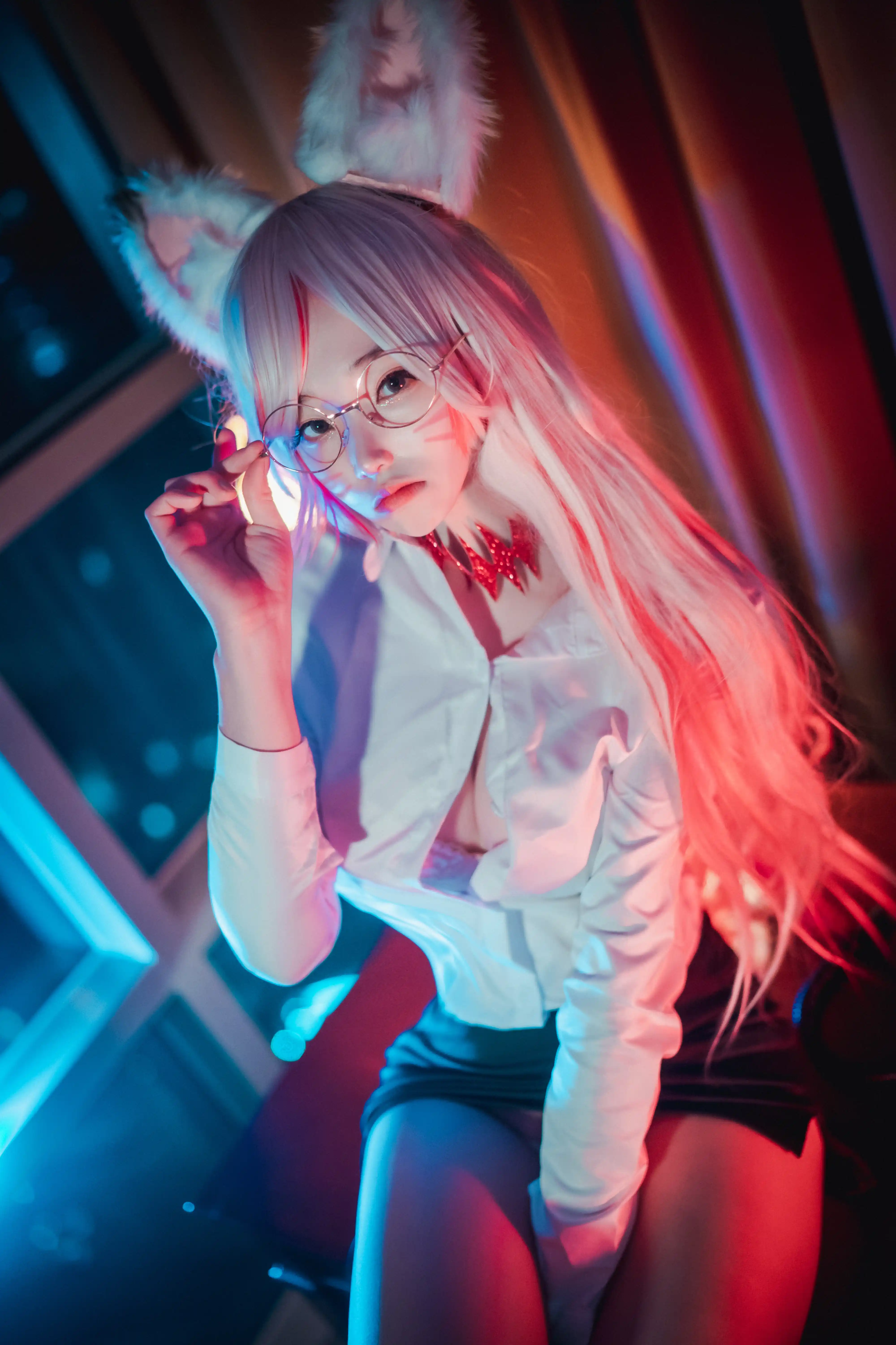 DJAWA Photo Vol.0008 Bambi (밤비) “Kumiho in the Office” Destiny Child Nine-Tailed Fox Tamamo [58P 730MB] - 第2张