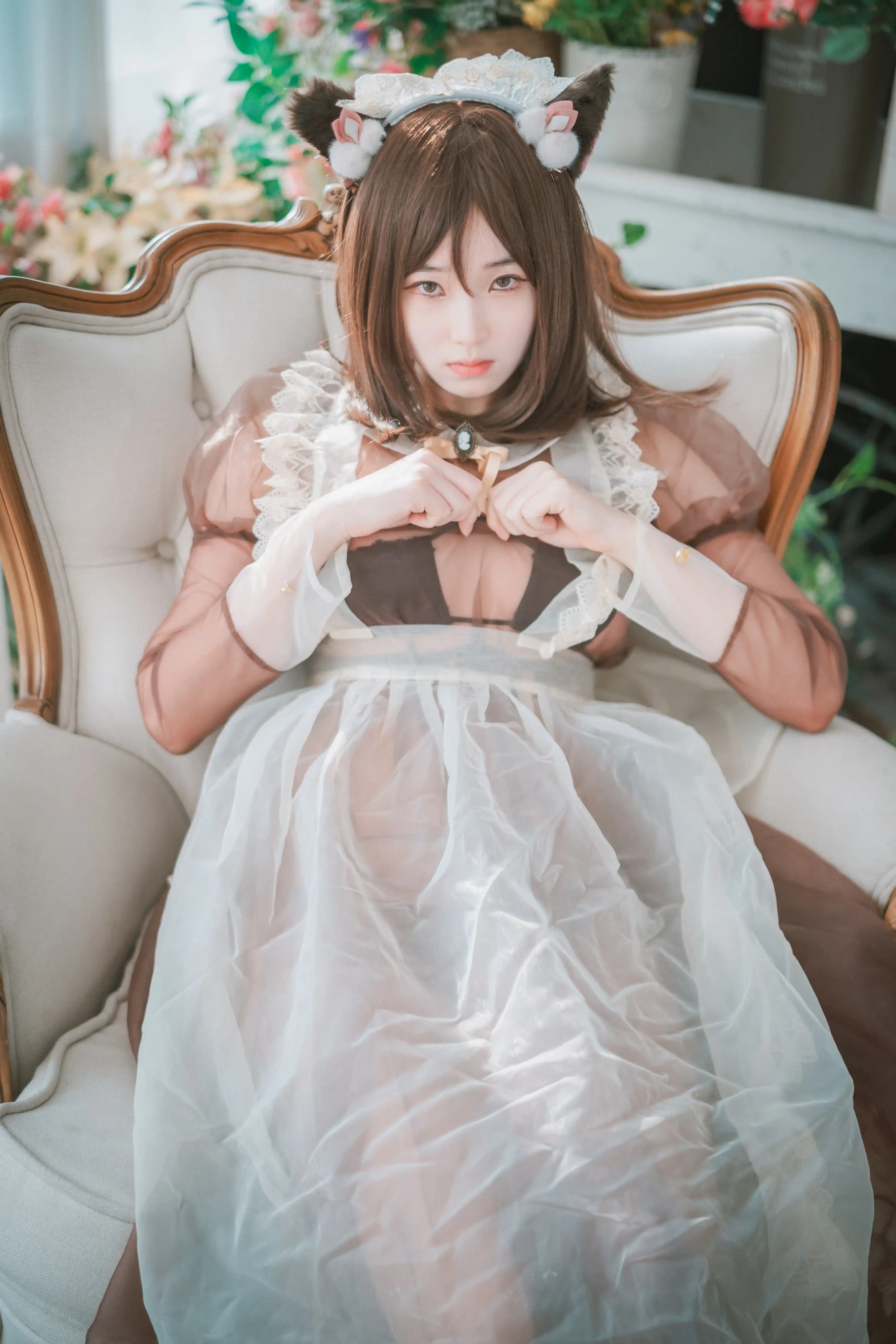 DJAWA Photo Vol.0026 Bambi (밤비) Pure Marron (Maid) [44P 449MB] - 第1张