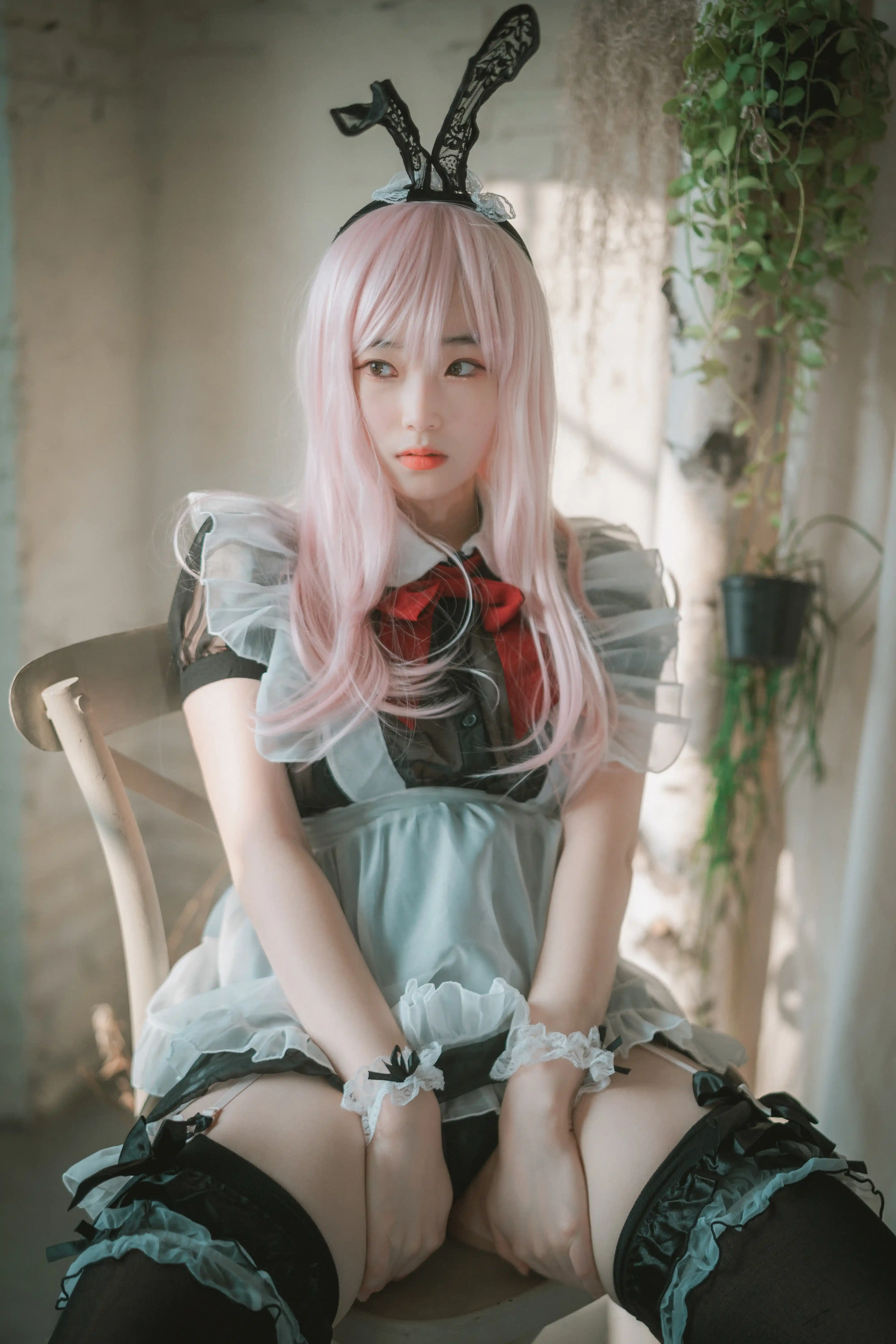 DJAWA Photo Vol.0031 Bambi (밤비) Sheer Bunny Maid [51P 451MB] - 第2张