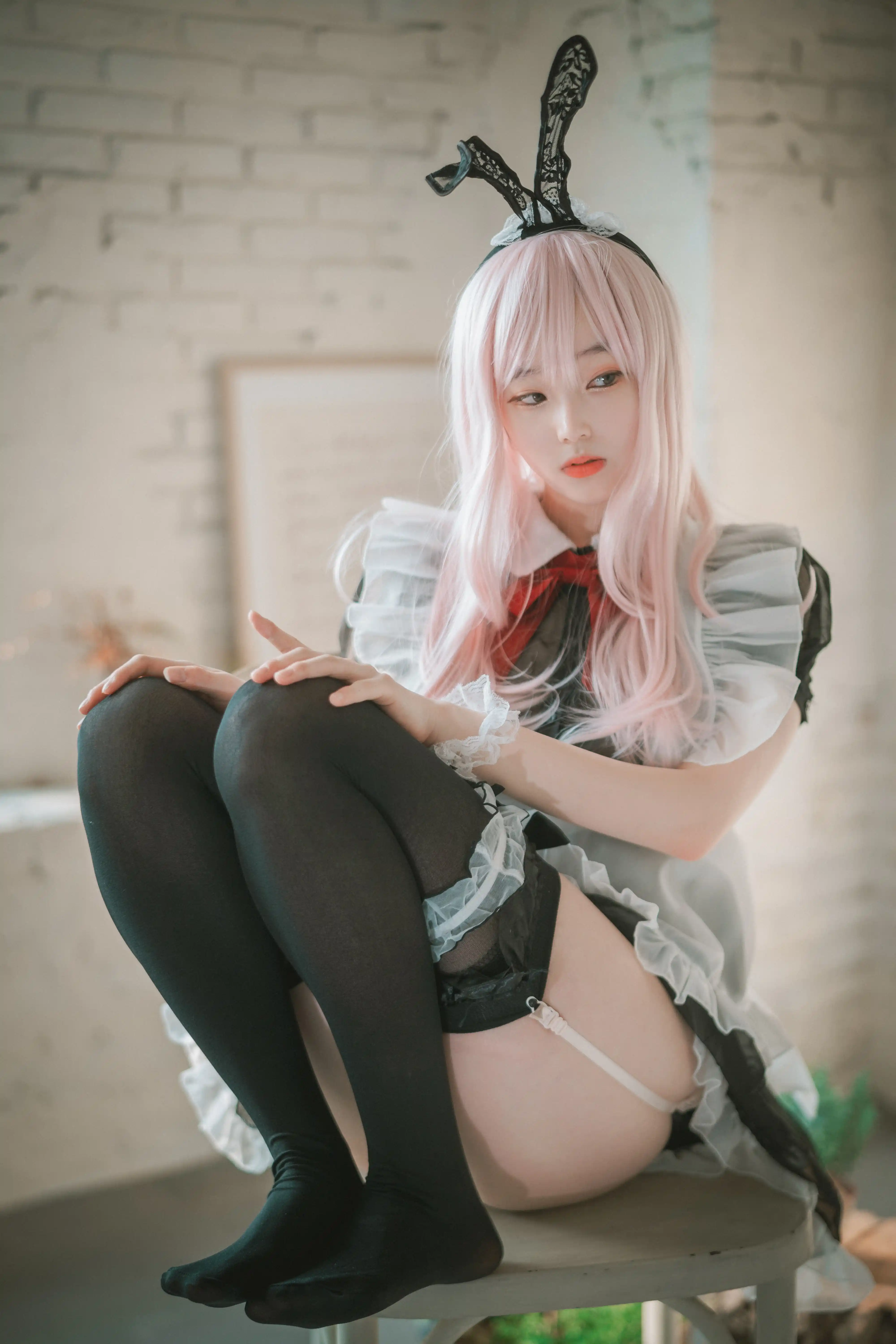 DJAWA Photo Vol.0031 Bambi (밤비) Sheer Bunny Maid [51P 451MB] - 第3张