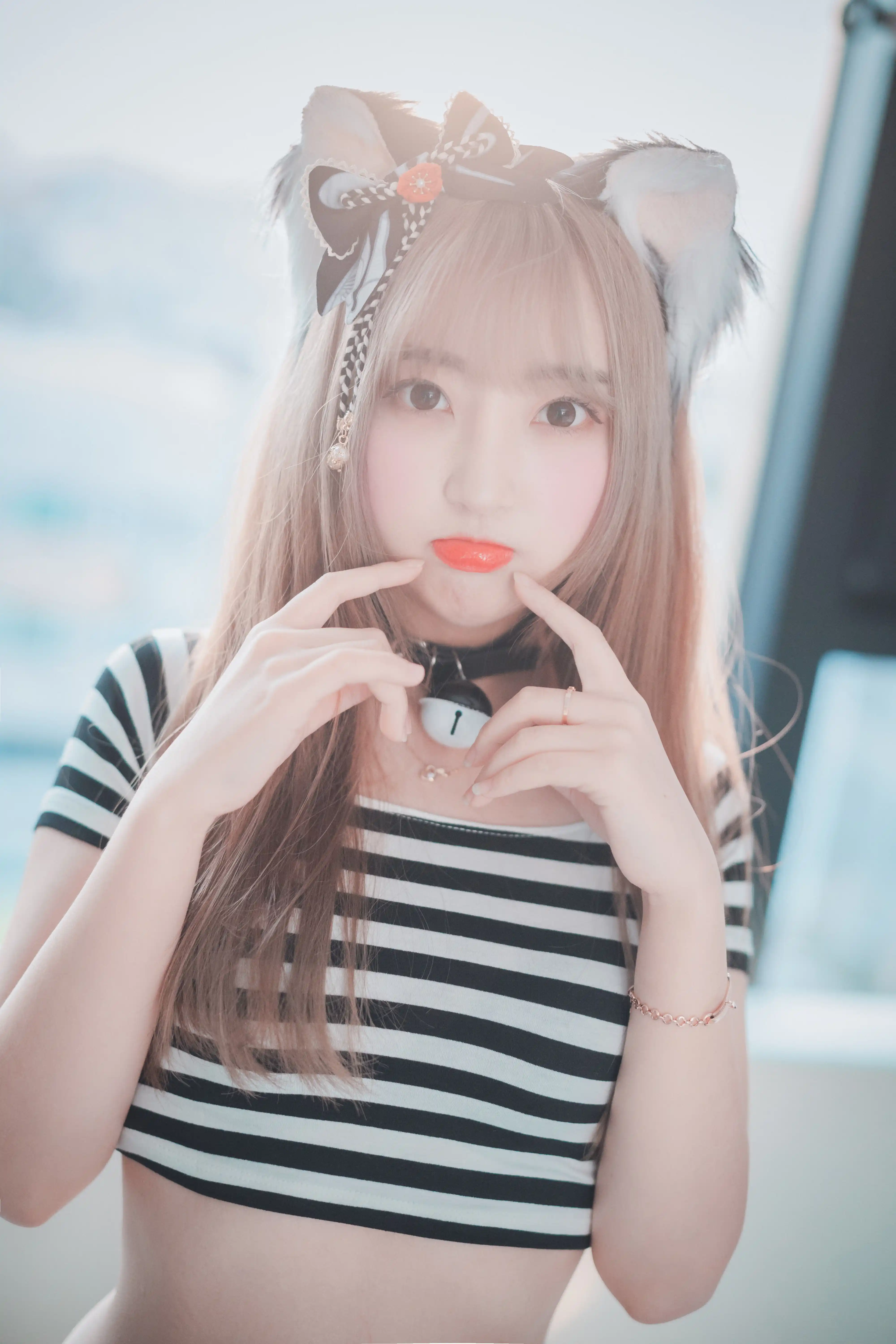 DJAWA Photo Vol.0036 HaNari (하나리) Catgirl in Stripes [91P 815MB] - 第2张