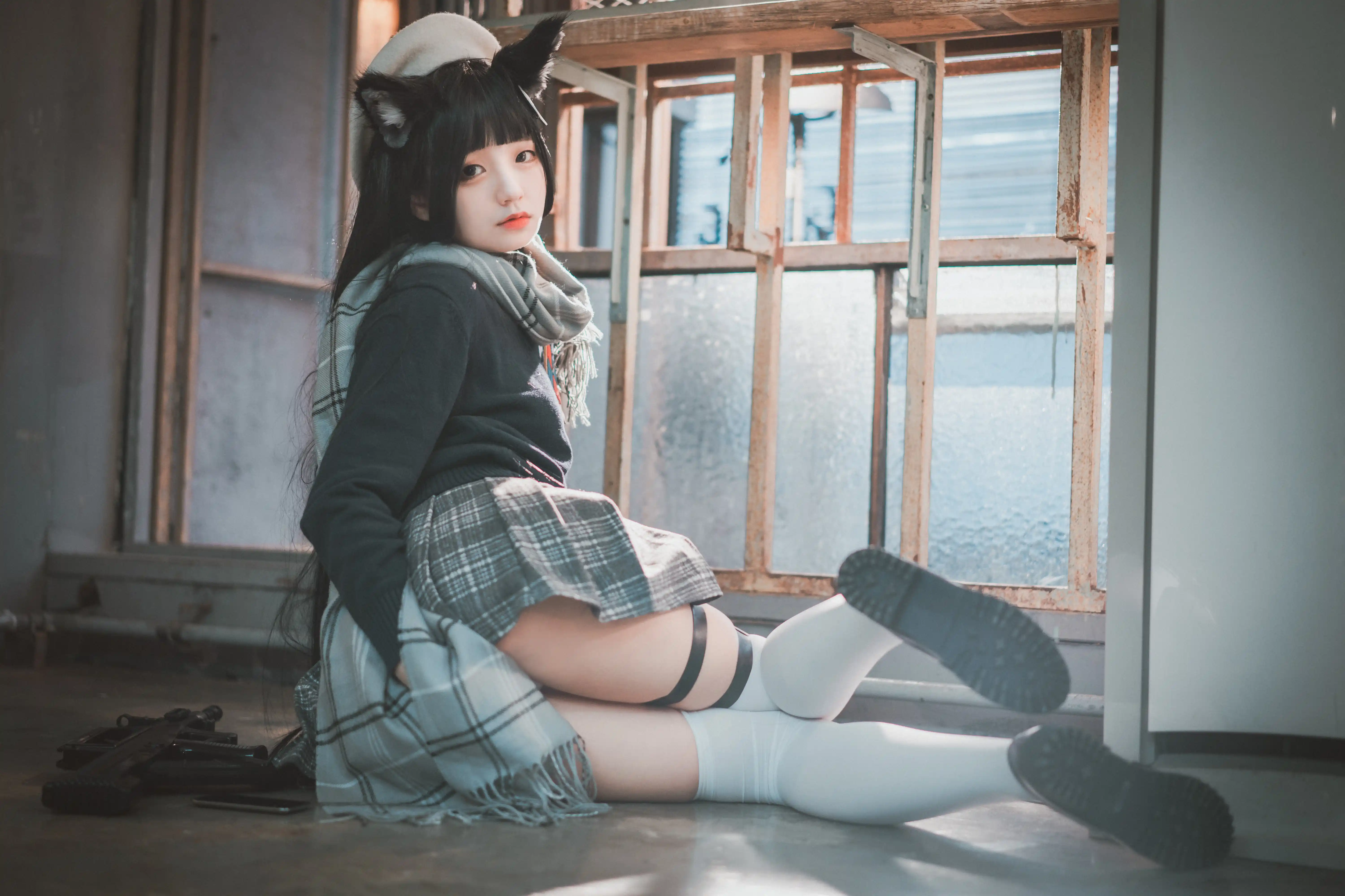DJAWA Photo Vol.0039 Jeong Jenny (정제니) “Girls' Frontline Type 95 (Pure White Graduation ver.)” [33P 275MB] - 第1张