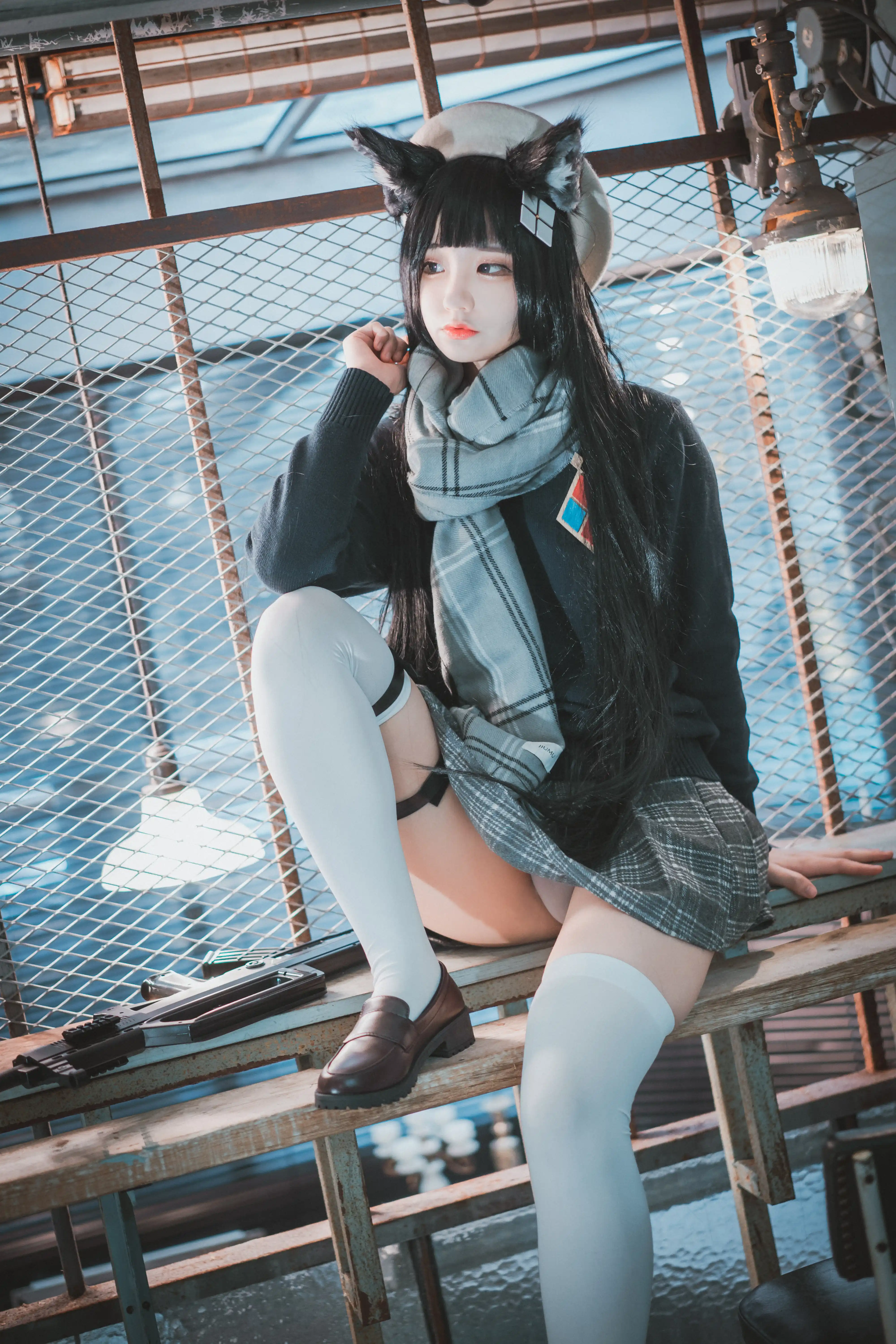 DJAWA Photo Vol.0039 Jeong Jenny (정제니) “Girls' Frontline Type 95 (Pure White Graduation ver.)” [33P 275MB] - 第2张