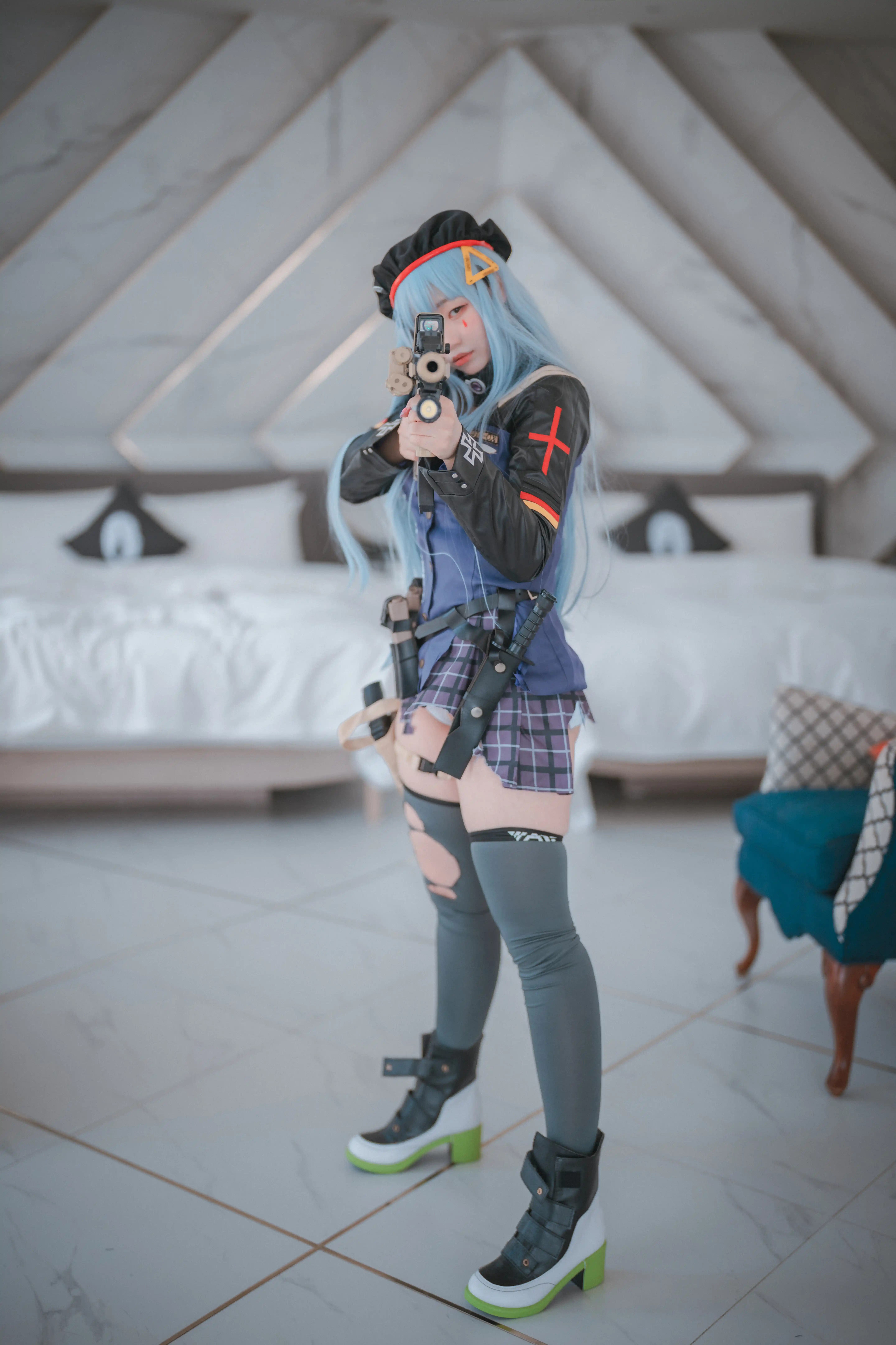 DJAWA Photo Vol.0056 Mimmi (밈미) Girls' Frontline HK416 (Damaged ver-1.) [80P 1.45GB] - 第2张