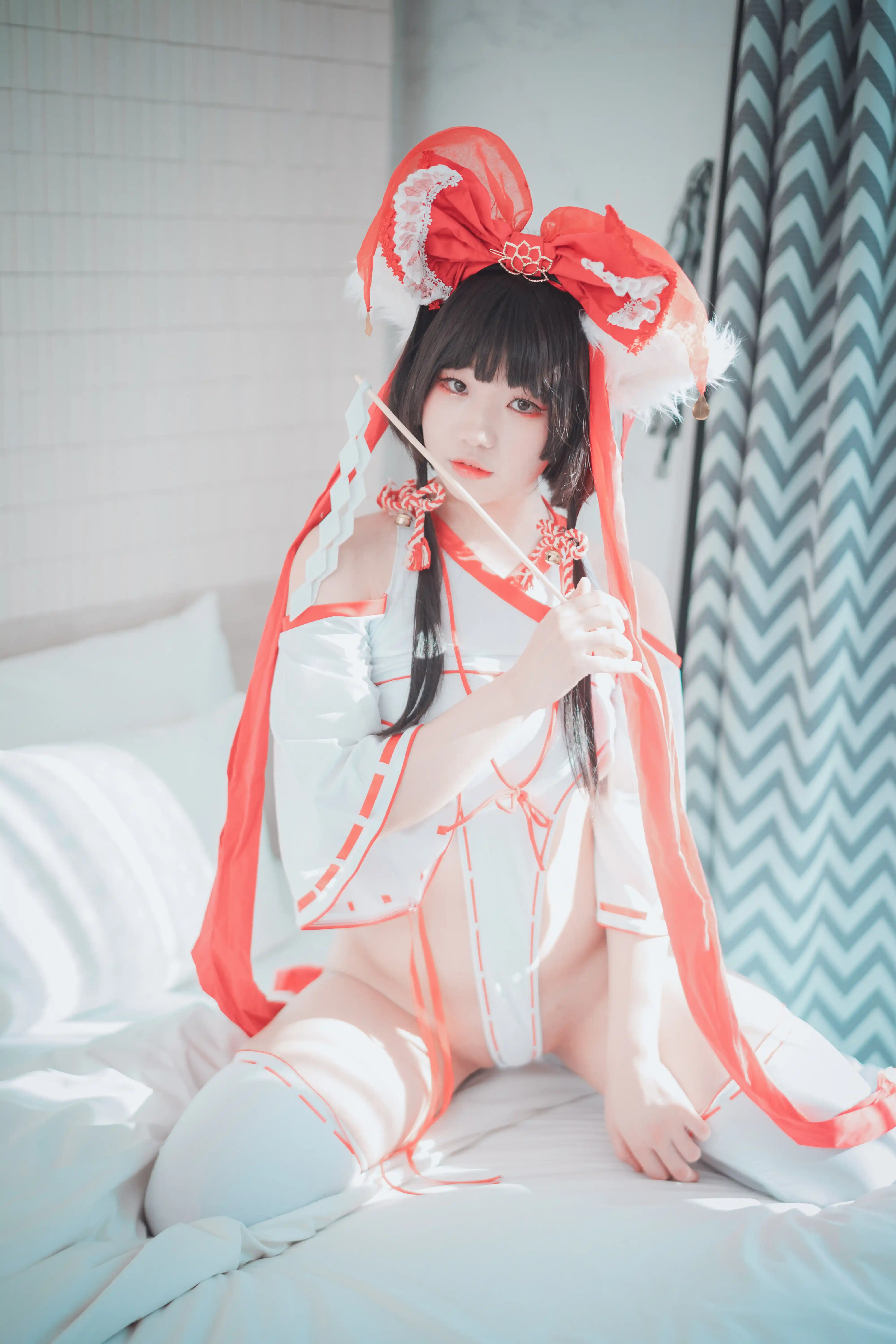DJAWA Photo Vol.0119 Mimmi (밈미) Kitsune Miko (A ver) [65P 557MB] - 第1张