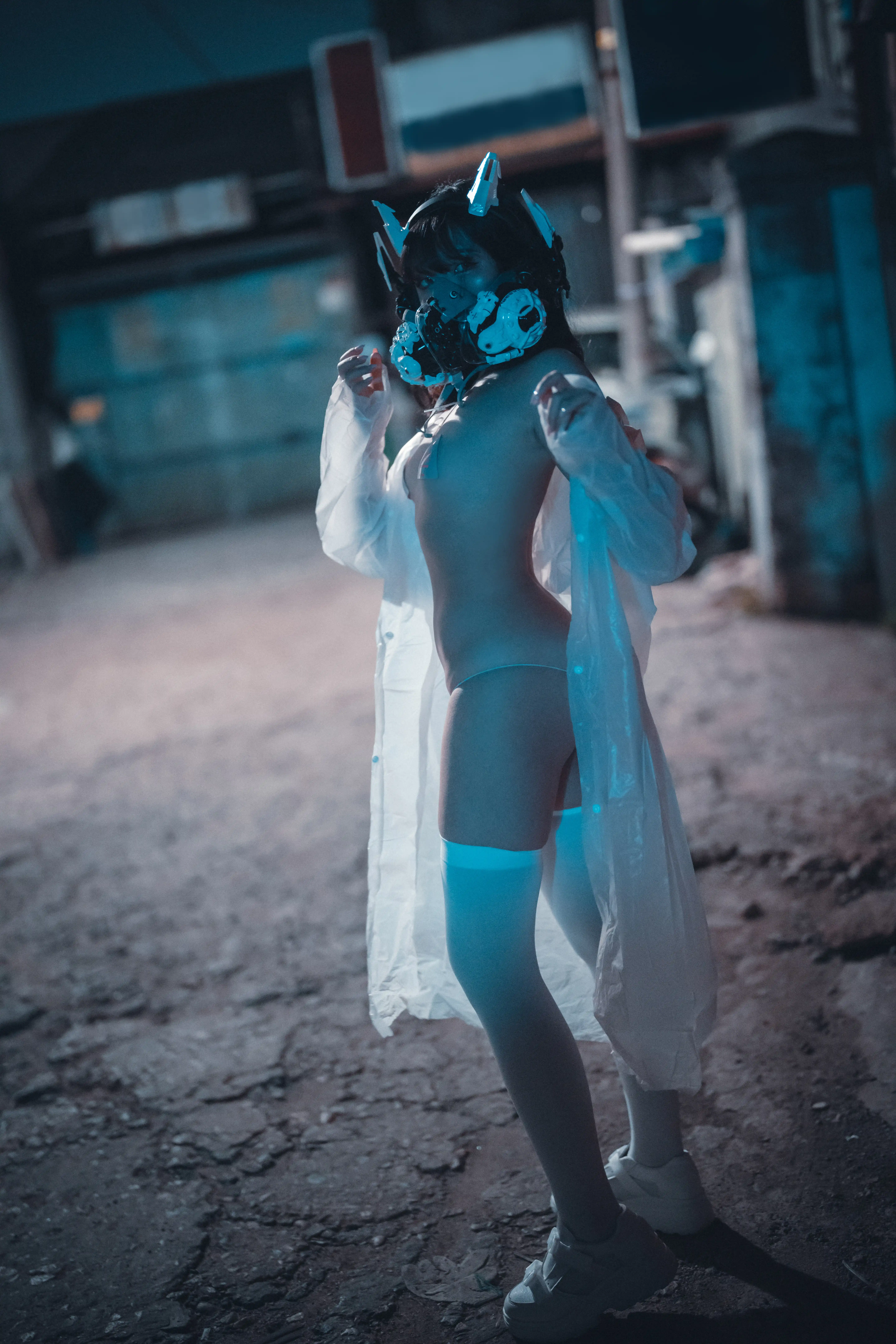 DJAWA Photo Vol.0139 Sonson (손손) Vagabundo de la Noche (Masked-girl in raincoat) [101P 2.08GB] - 第2张