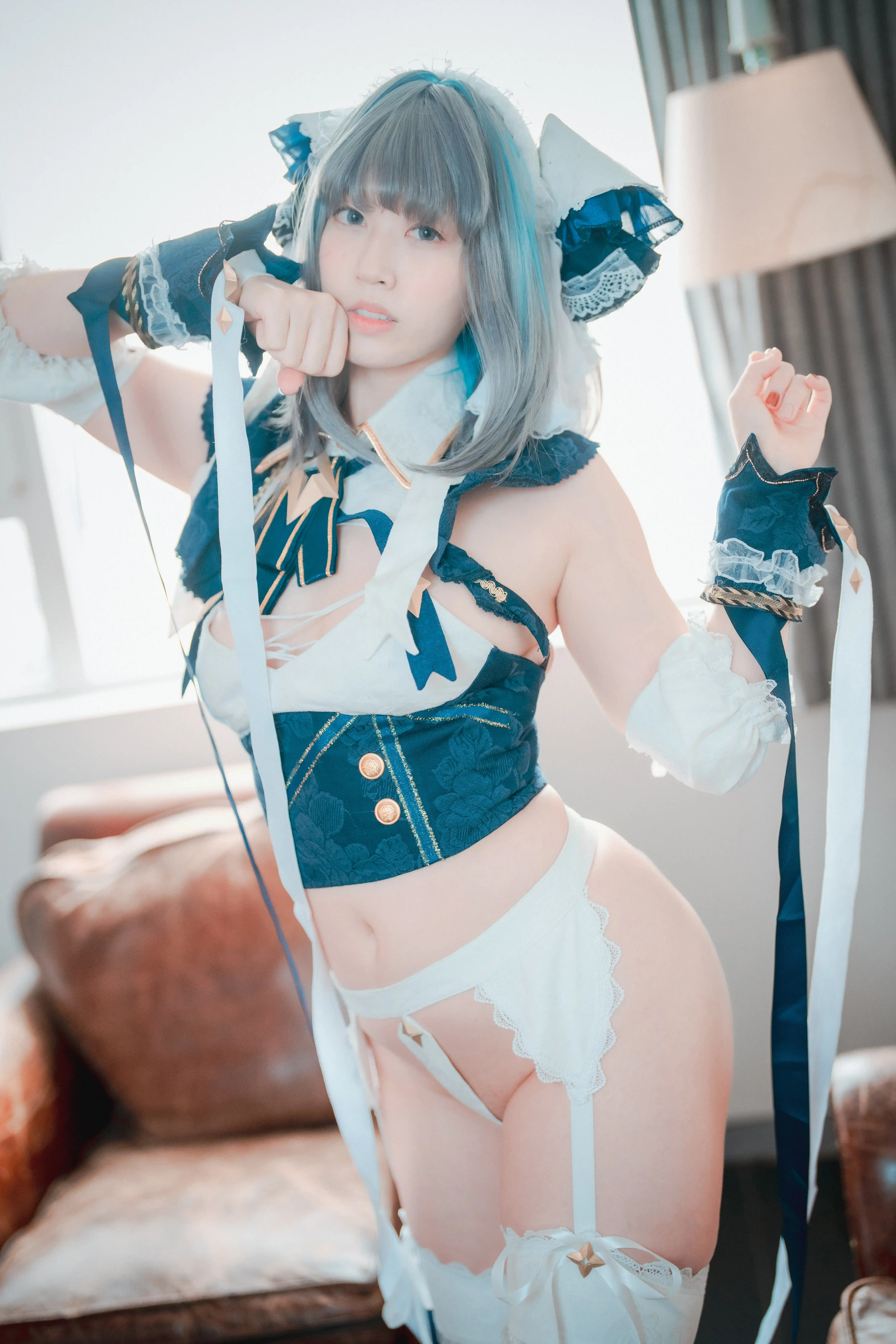 DJAWA Photo Vol.0208 Mozzi (모찌) Azur Lane HMS Cheshire+ [79P-745MB] - 第5张