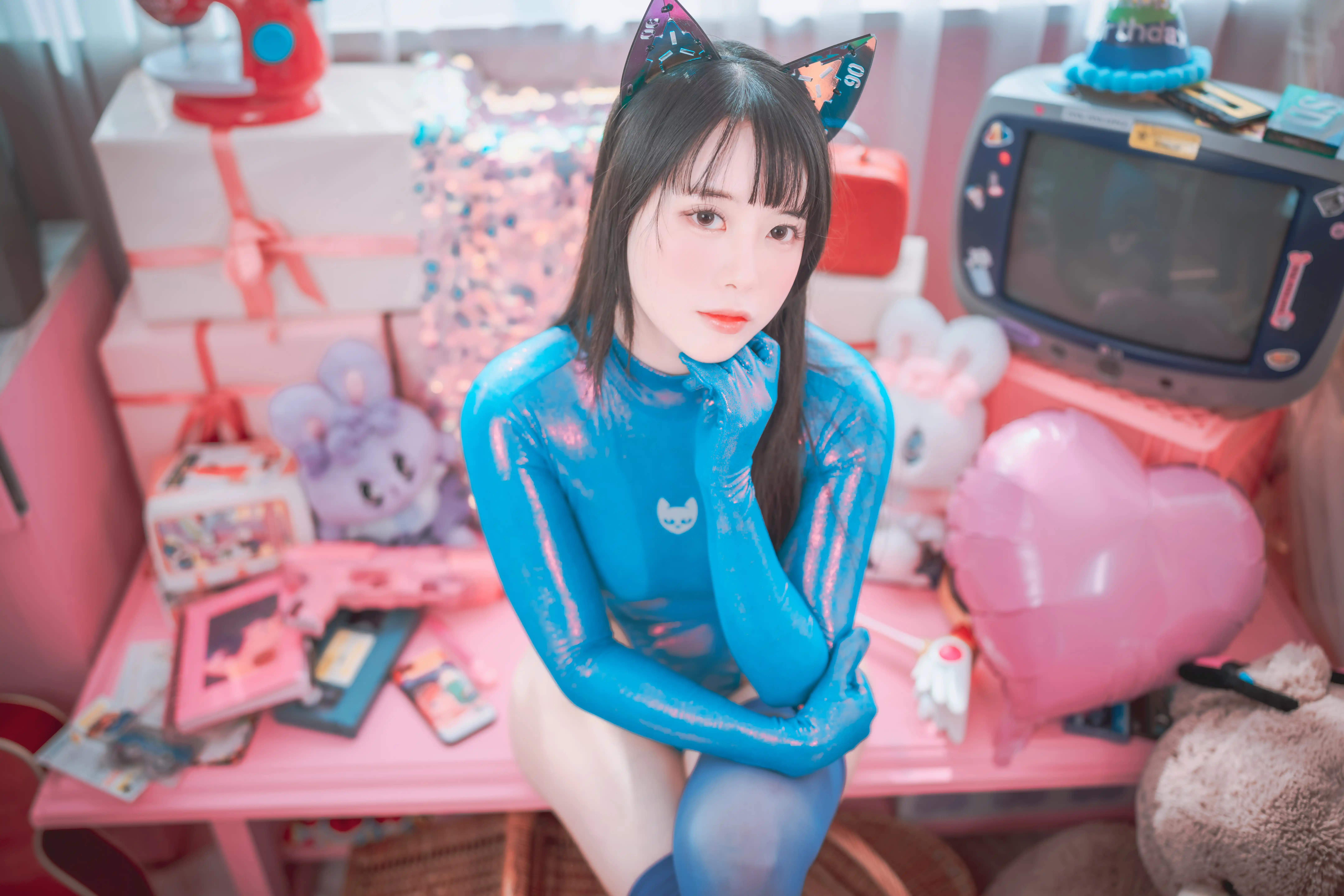 DJAWA Photo Vol.0324 ZziZzi (모찌) Cyber Cat in Mystique Blue [117P／1.92GB] - 第6张