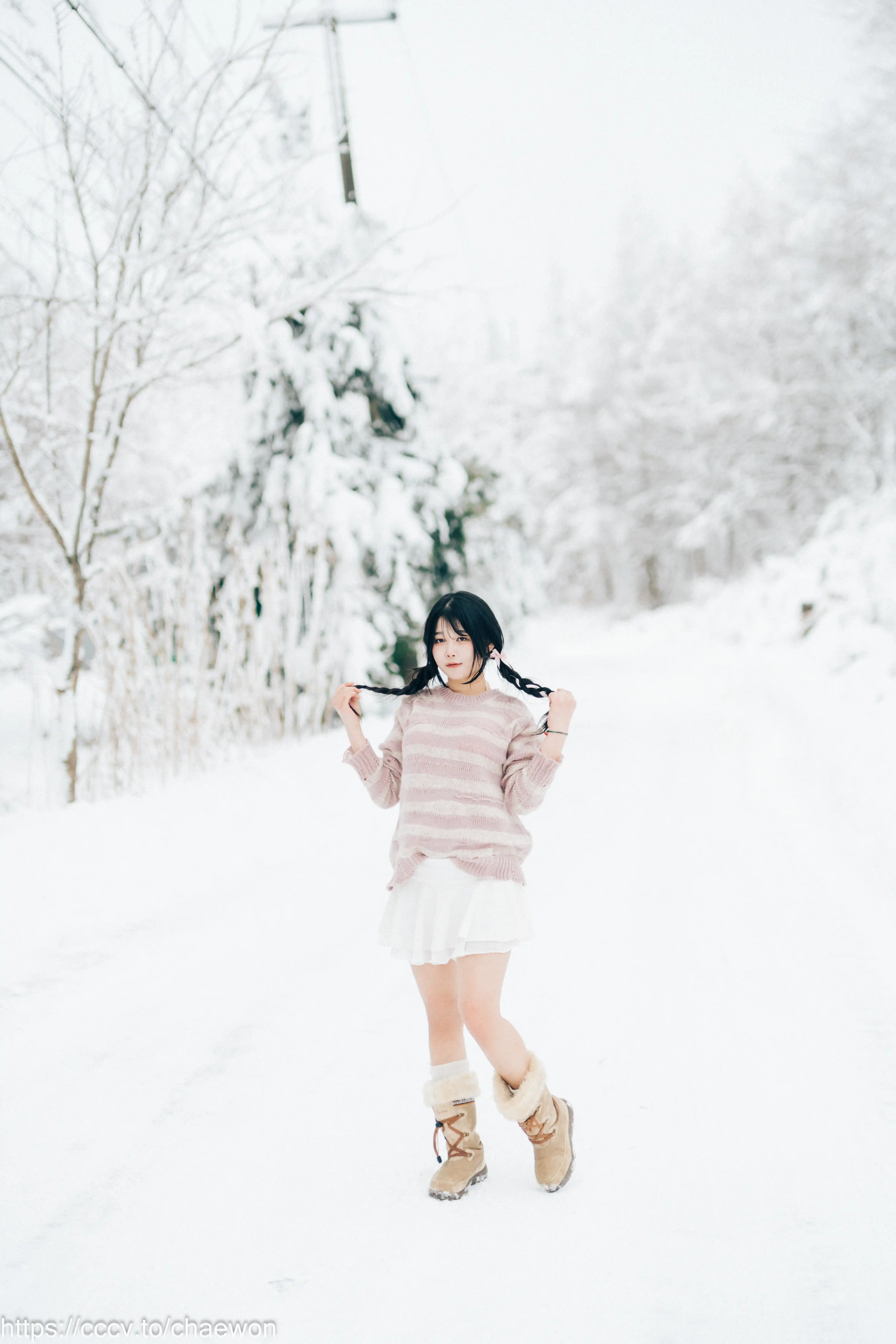 158_Loozy Zia (지아) Snow girl [114P+1V／1.60GB] - 第5张