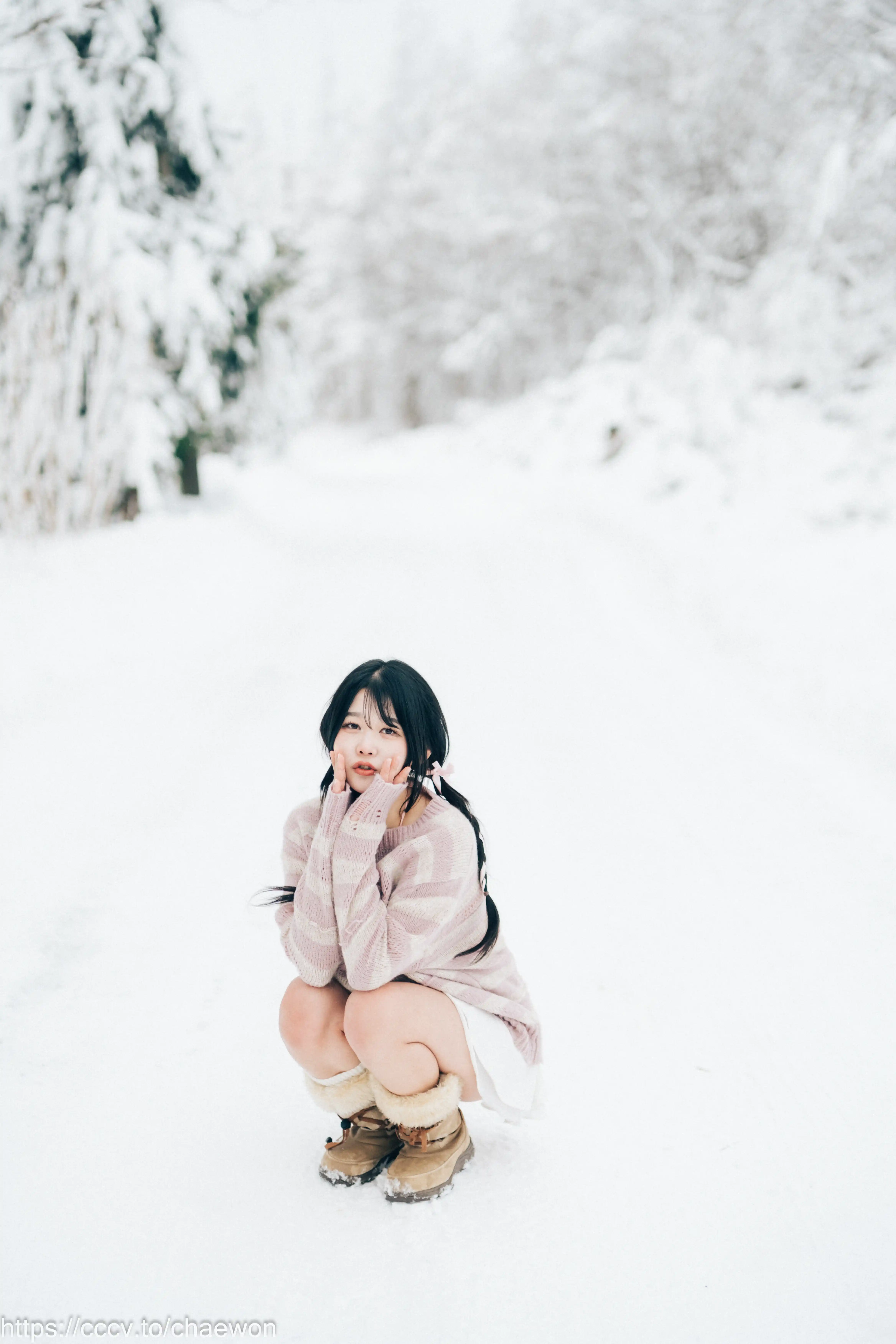 158_Loozy Zia (지아) Snow girl [114P+1V／1.60GB] - 第6张