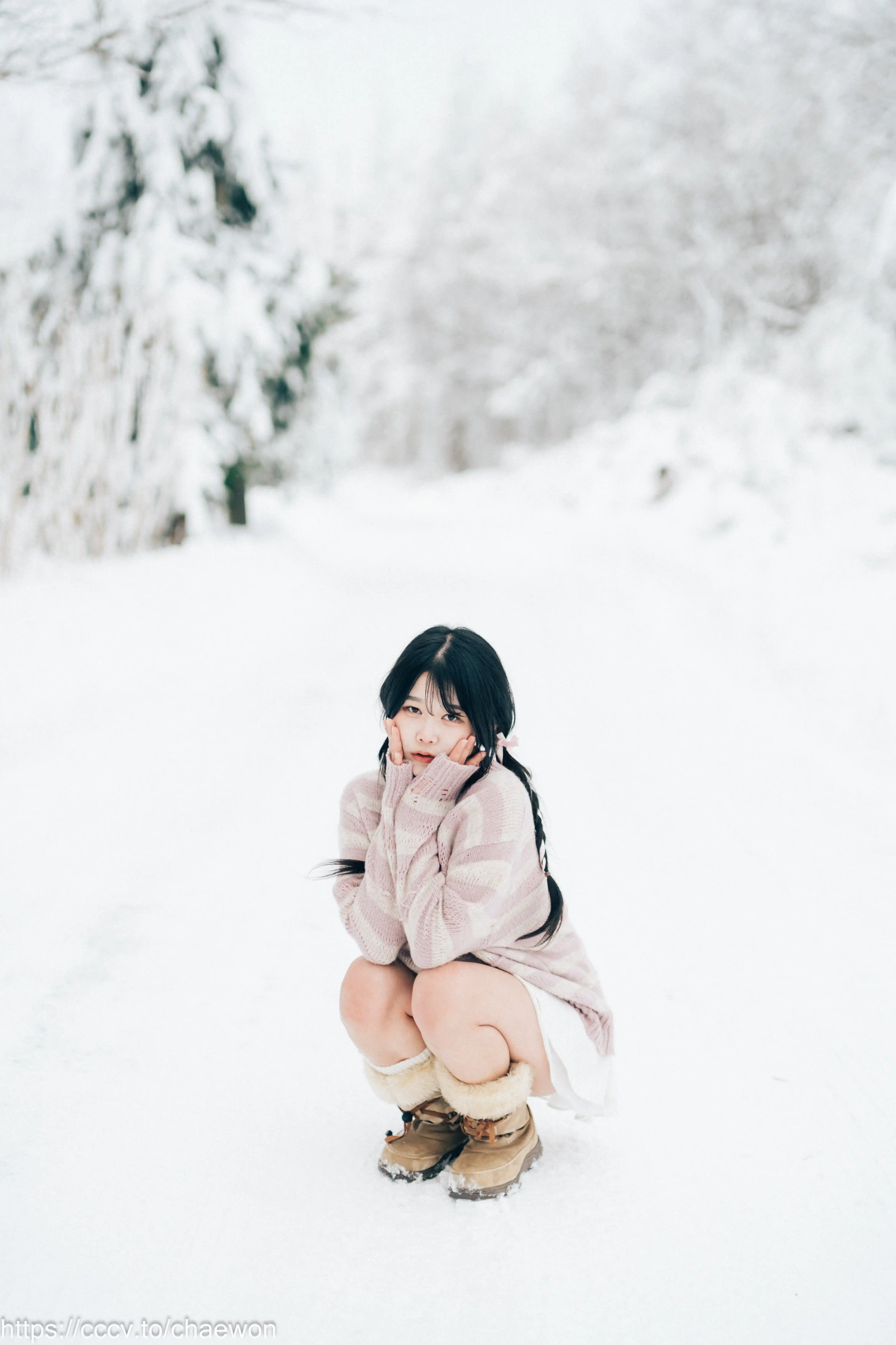 158_Loozy Zia (지아) Snow girl [114P+1V／1.60GB] - 第7张