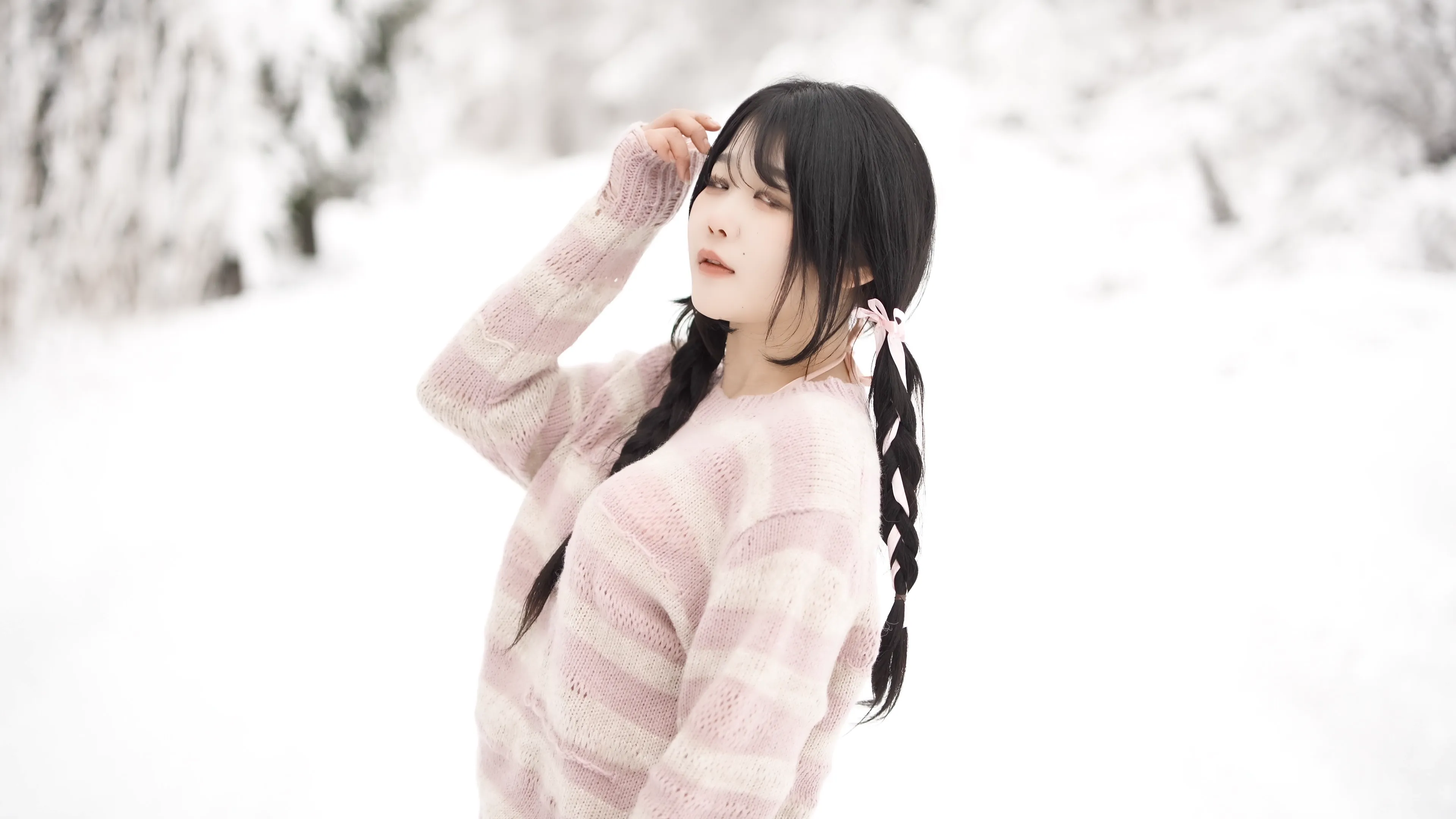 158_Loozy Zia (지아) Snow girl [114P+1V／1.60GB] - 第4张