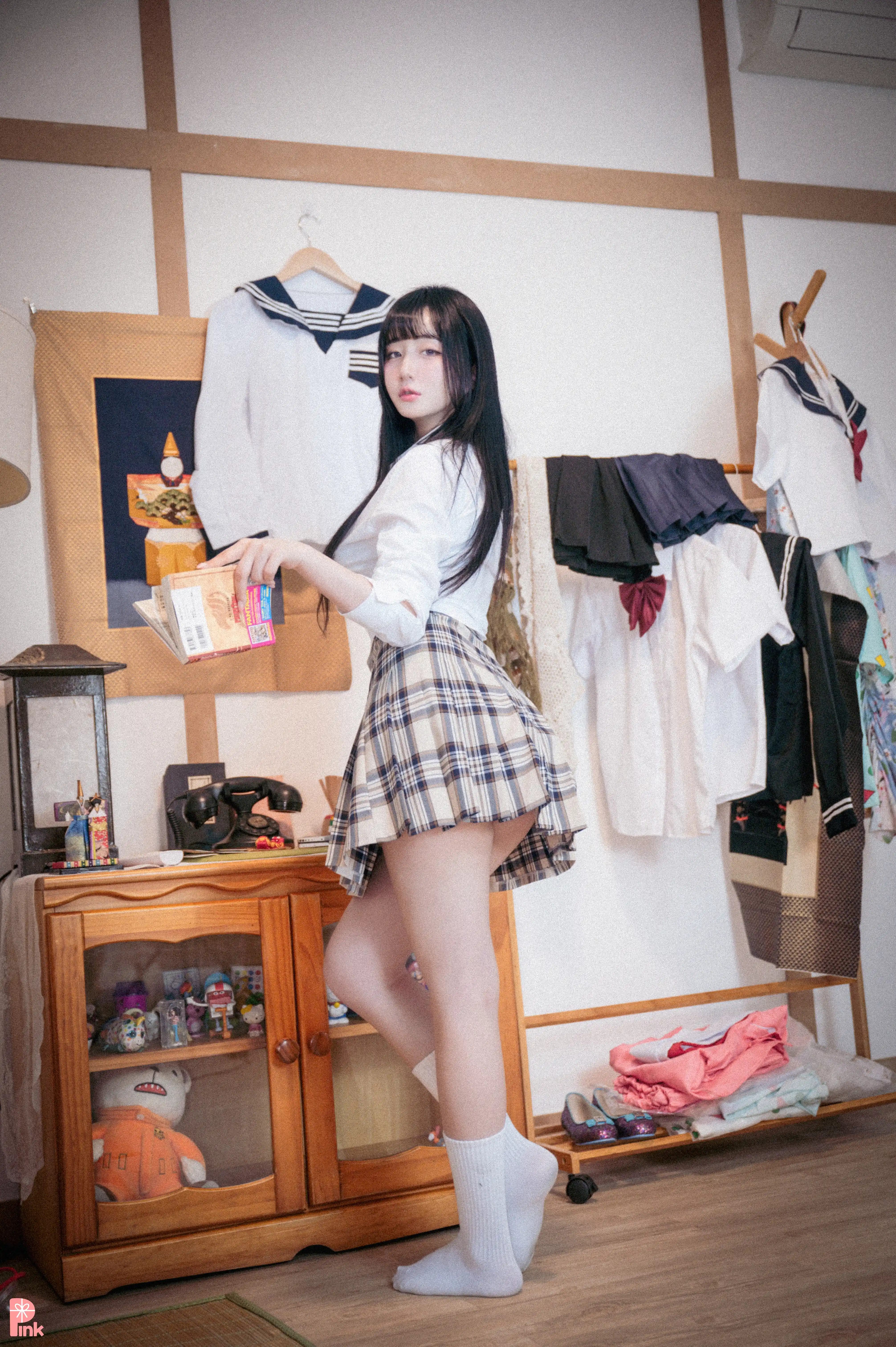 PINK RIBBON NO.023 Jina (한지나)  지나의 교복 생활_Bright ver [59P／899MB] - 第2张