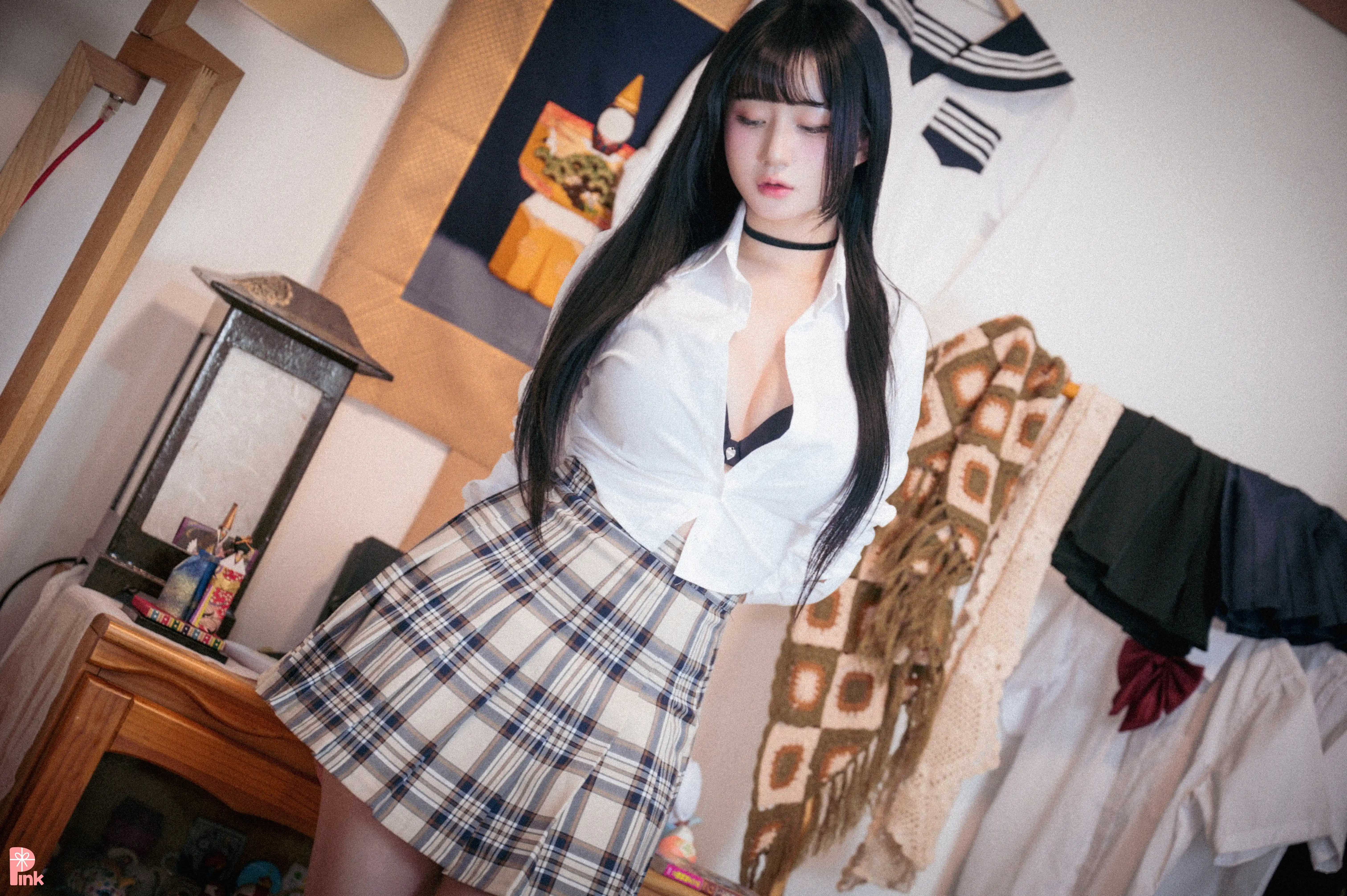 PINK RIBBON NO.023 Jina (한지나)  지나의 교복 생활_Bright ver [59P／899MB] - 第4张