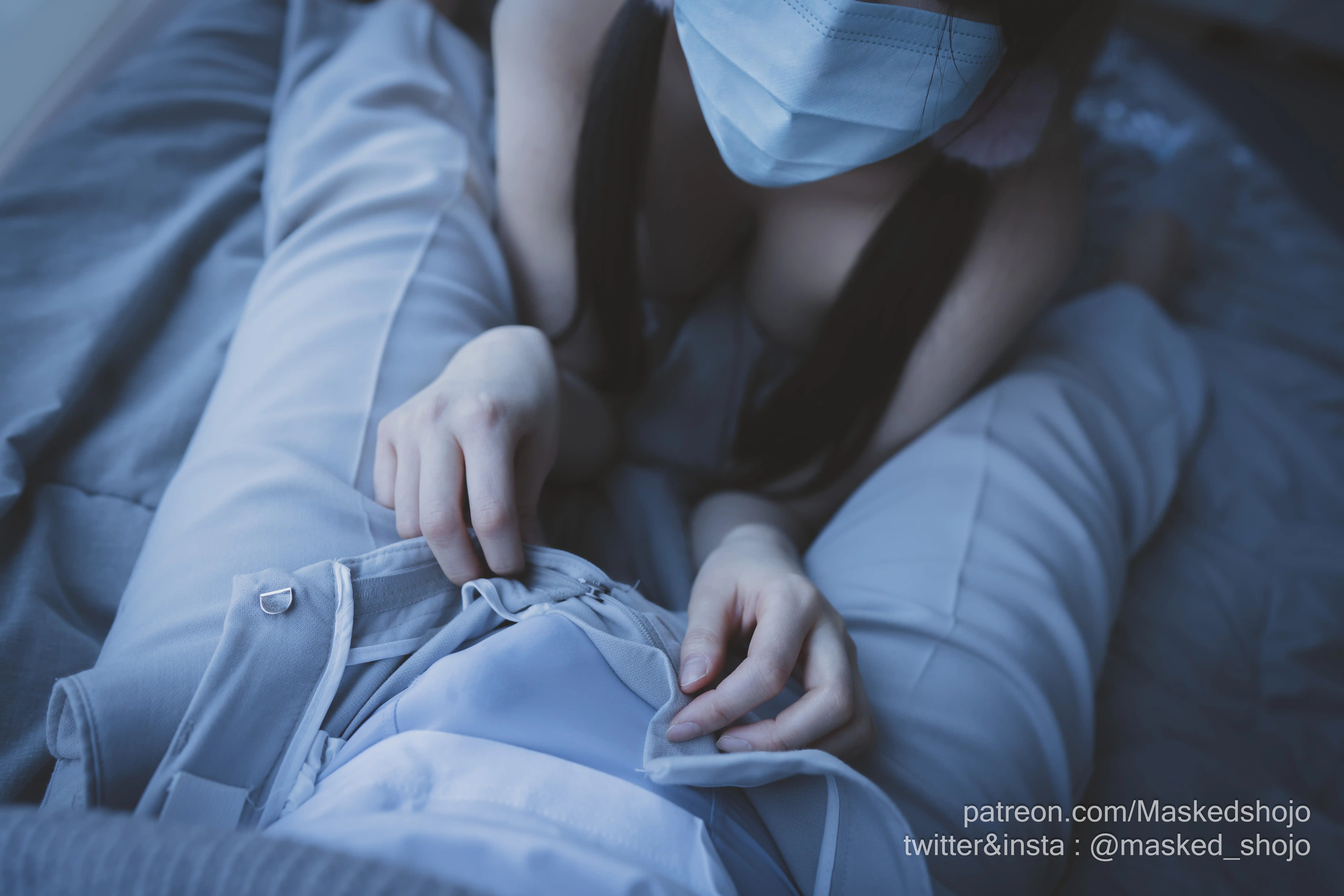 Patreon NO.086 Masked Shojo NO.03 Waterfall big tits [43P 204MB] - 第2张