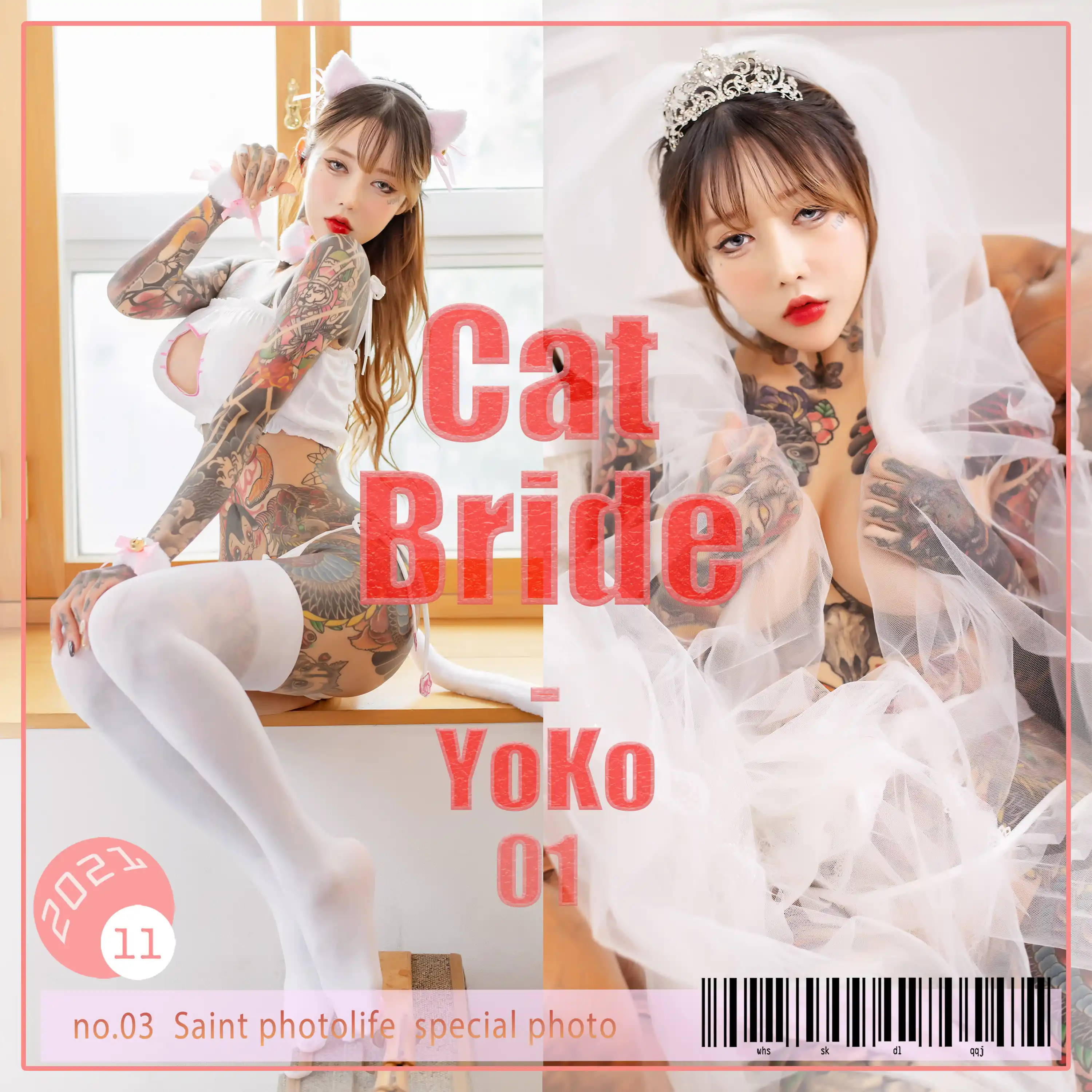 SAINT Photolife Vol.0038 - YoKo - Vol.01 Cat Bride [85P 388MB]