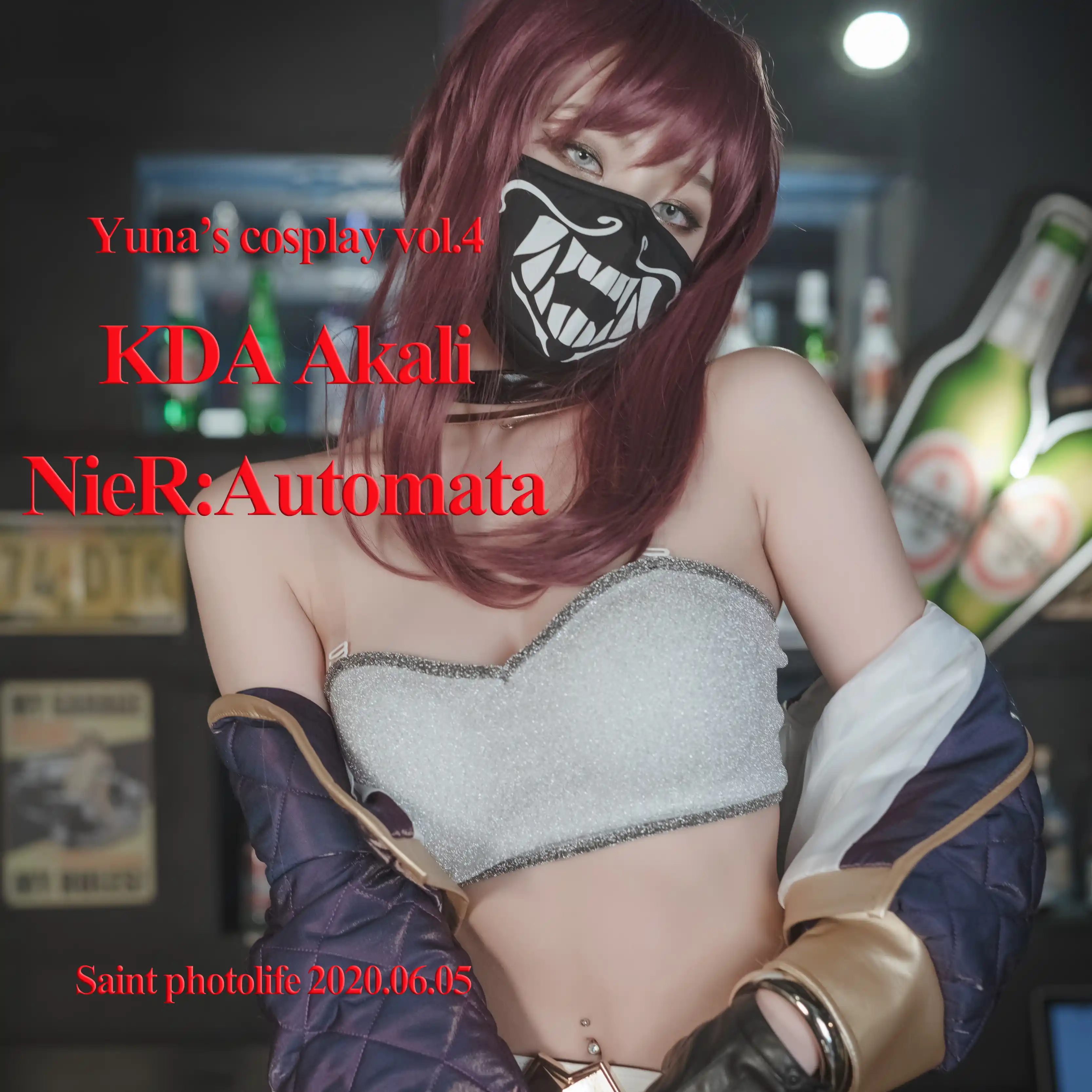SAINT Photolife Vol.0070 Yuna (유나) Yuna's Cos Vol.04 KDA Akali & Nier Automata 2B [65P 452MB] - 第4张