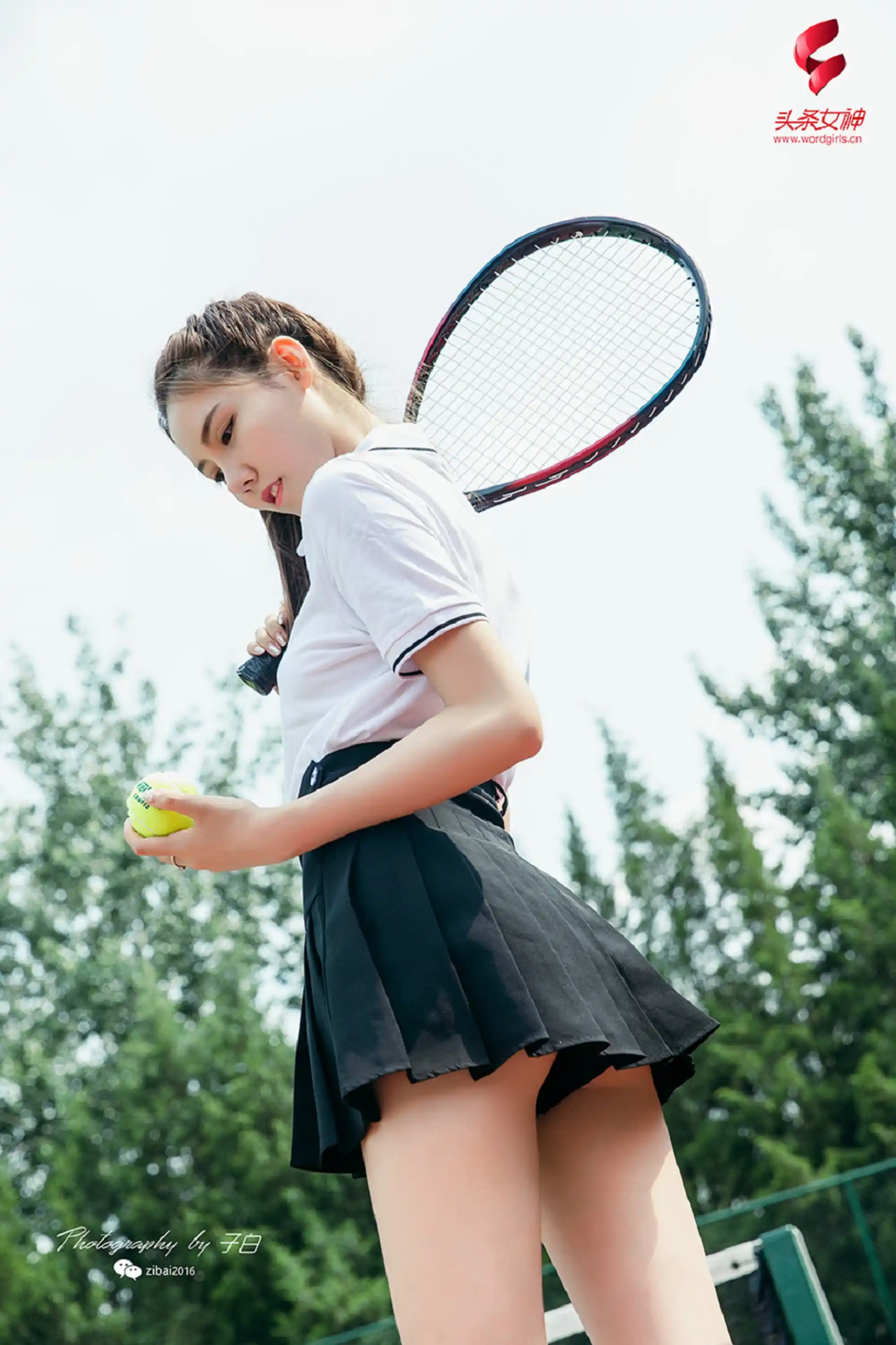 TouTiao头条女神 2019.07.13 莎伦 我是网球美少女 - 第4张