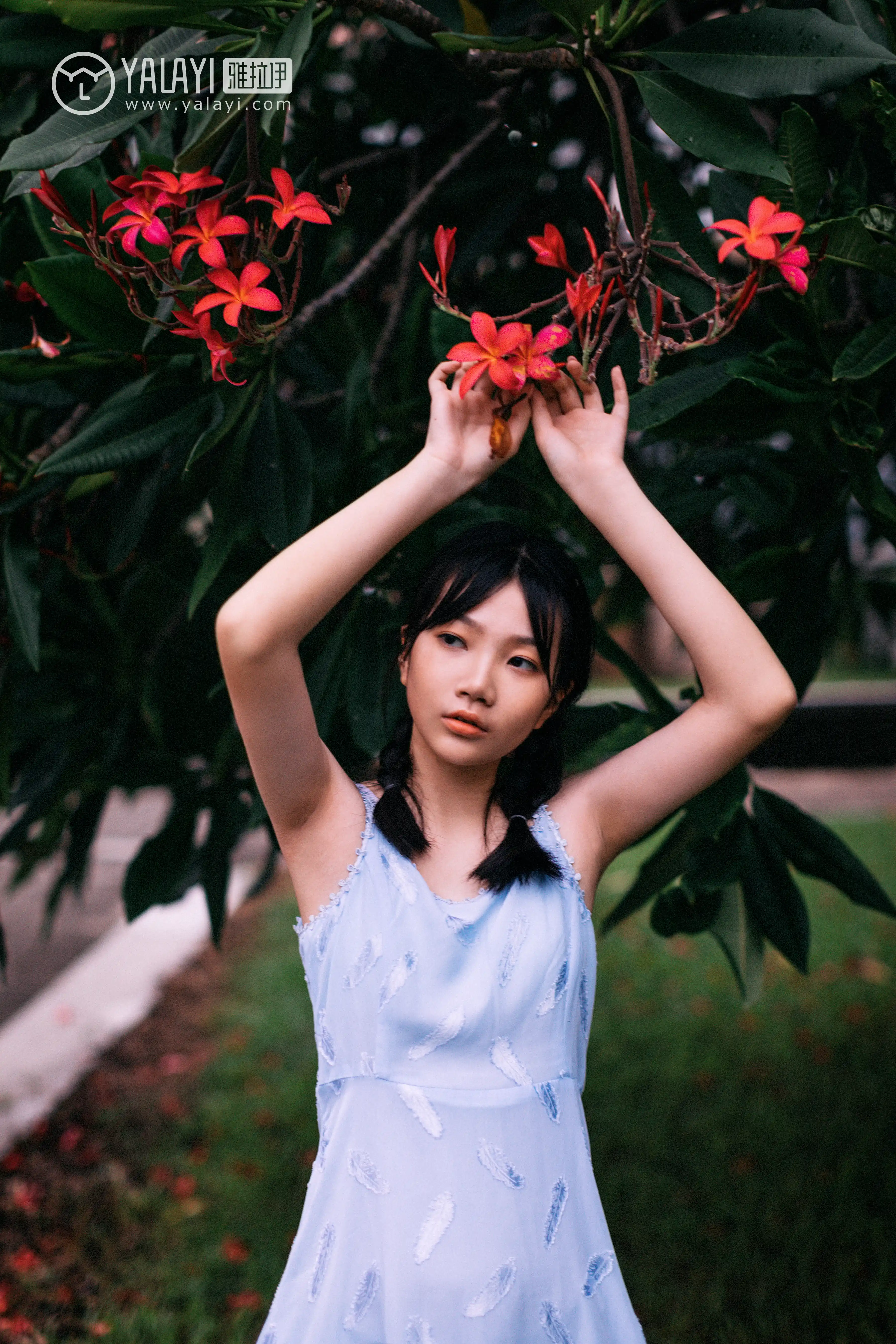 YALAYI雅拉伊 2019.05.06 NO.082 绿喜青花 Doubleyu [40P767M] - 第4张