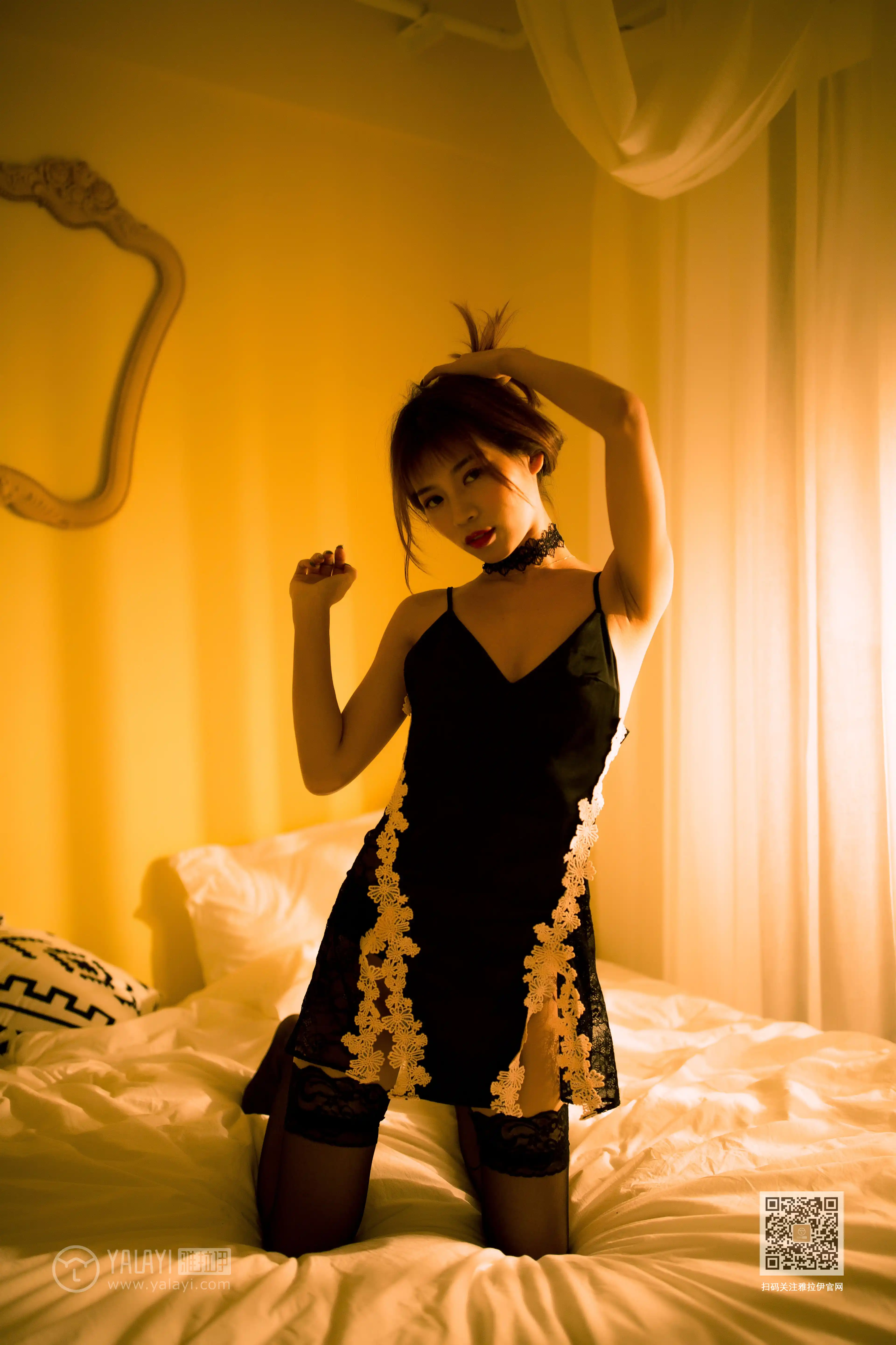 YALAYI雅拉伊 2020.02.12 NO.542 蕾丝兔女郎 丽雅 [75+1P523MBB] - 第3张
