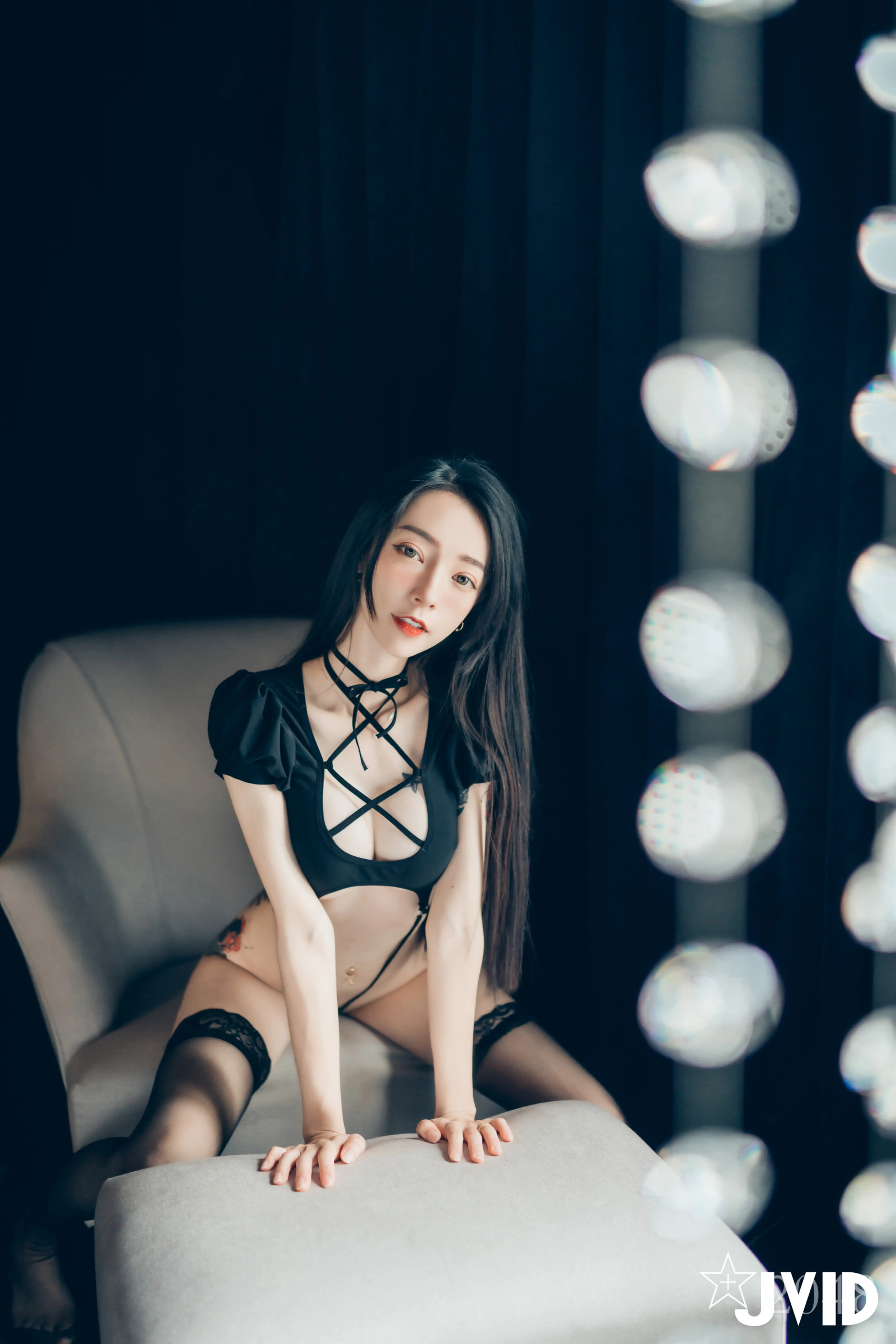 JVID NO.542 黑超猛激凸遮不住 白透透睡衣 - 飄飄 [120P 1V 1.2GB] - 第8张