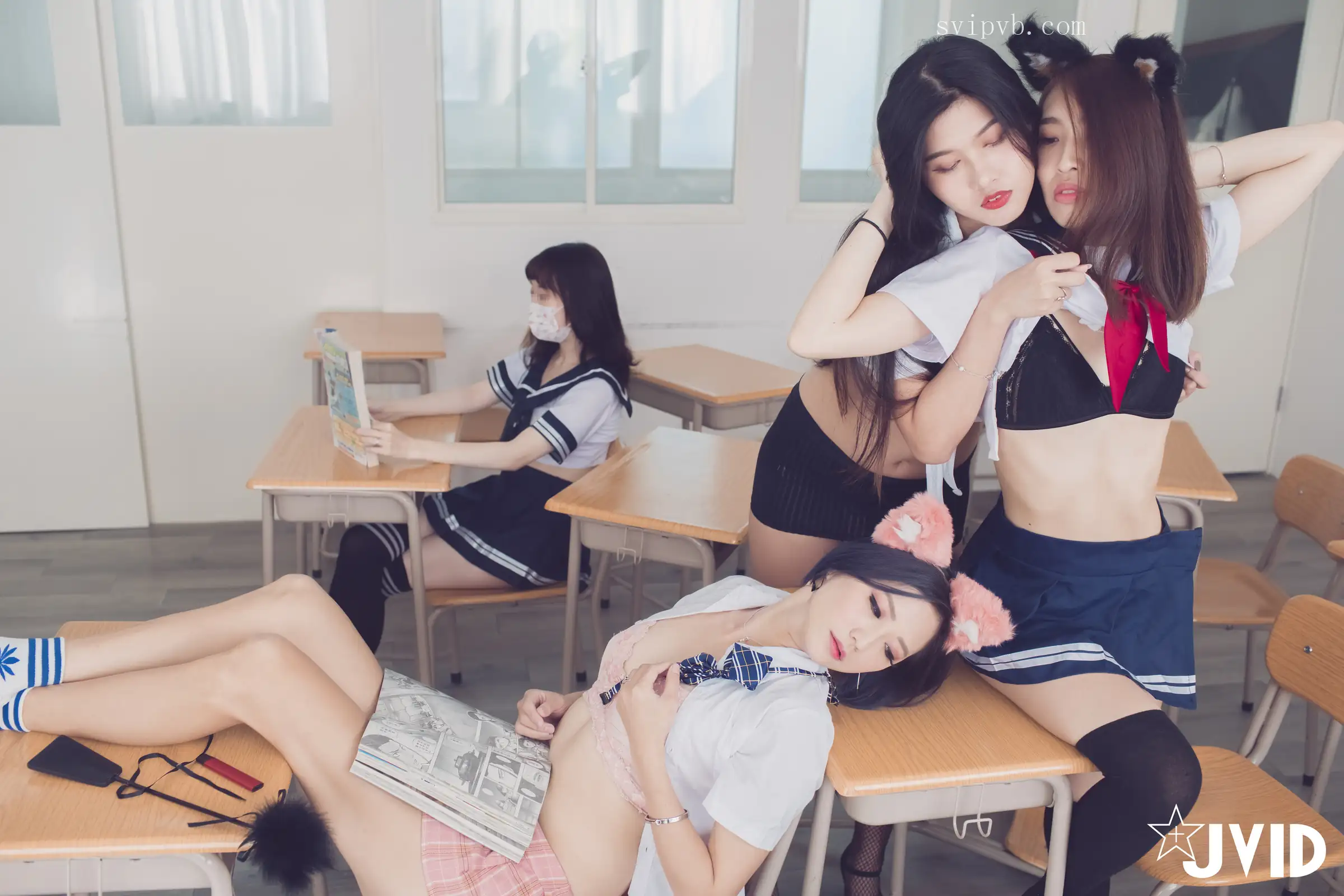 JVID – 4女无码实战春节巨献强力推荐，星期二是全裸上课日 84P1V