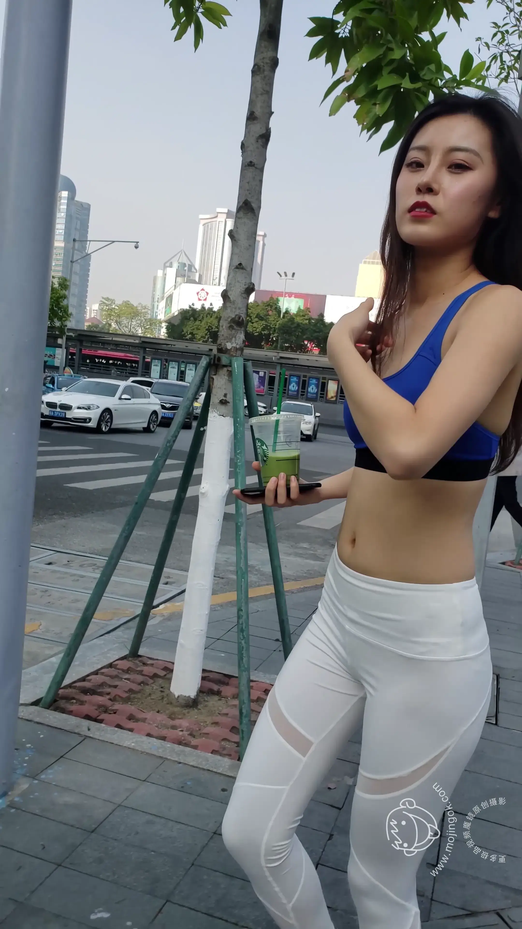 MJ-001【白色紧身瑜伽裤美女】视频[4V] - 第6张