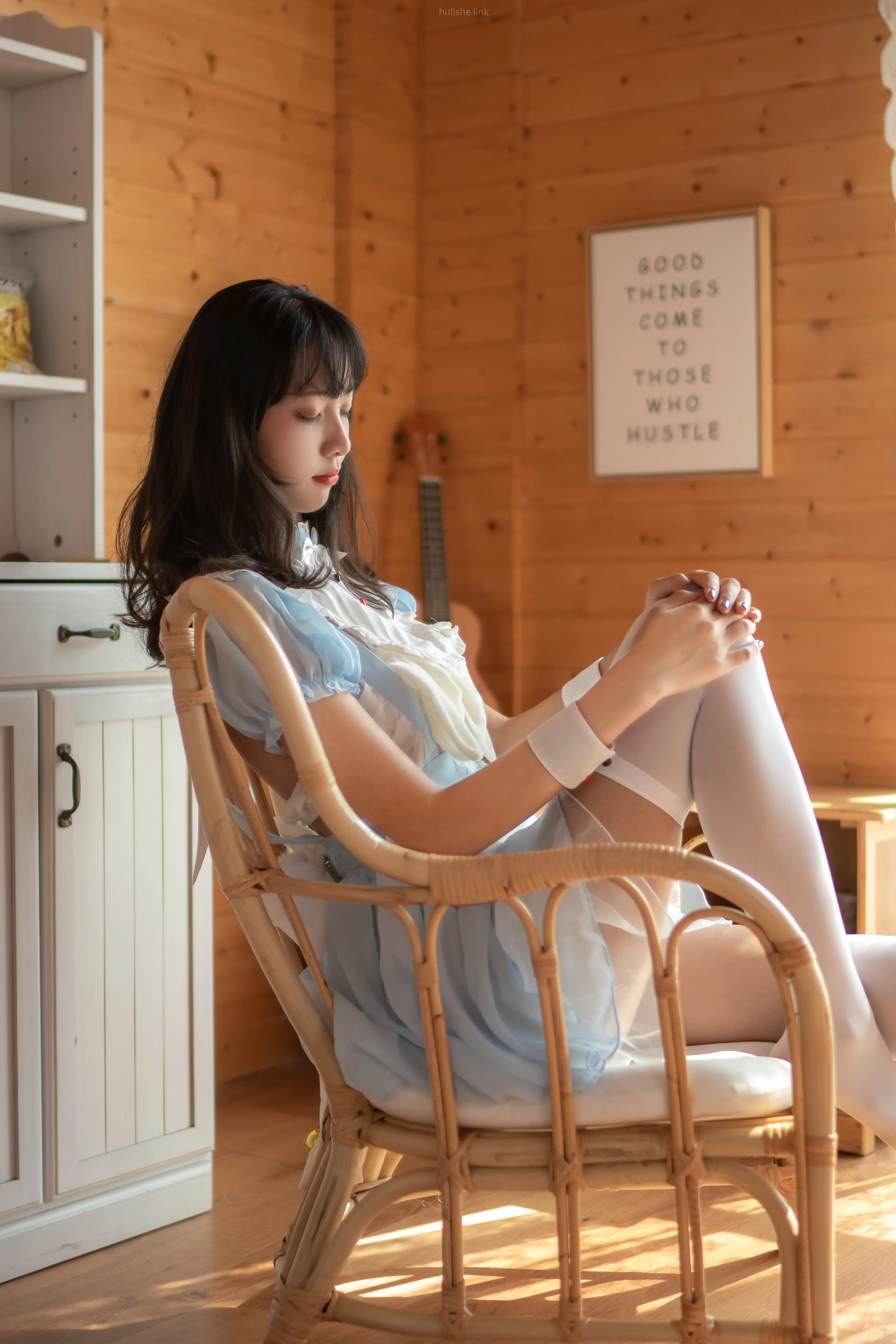西瓜少女 NO.020 蓝白女仆 - 第1张